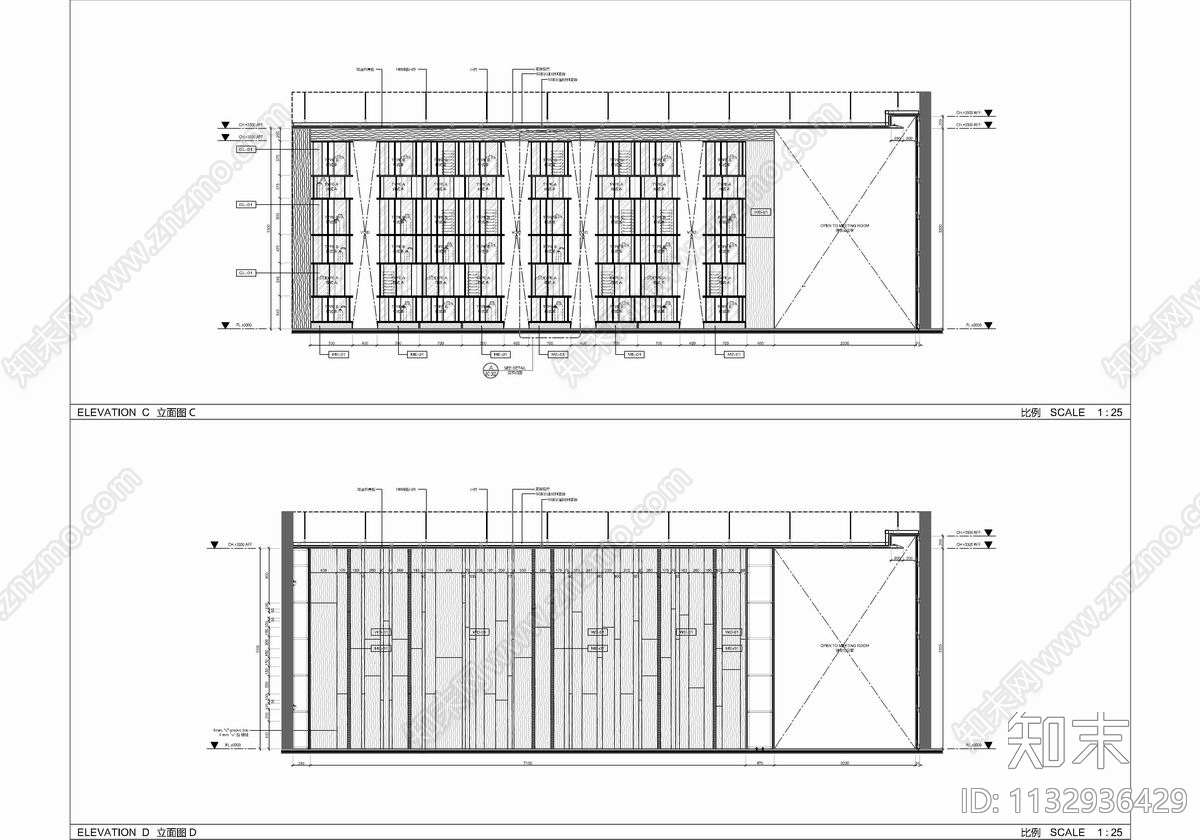 酒店商务休闲中心施工图cad施工图下载【ID:1132936429】