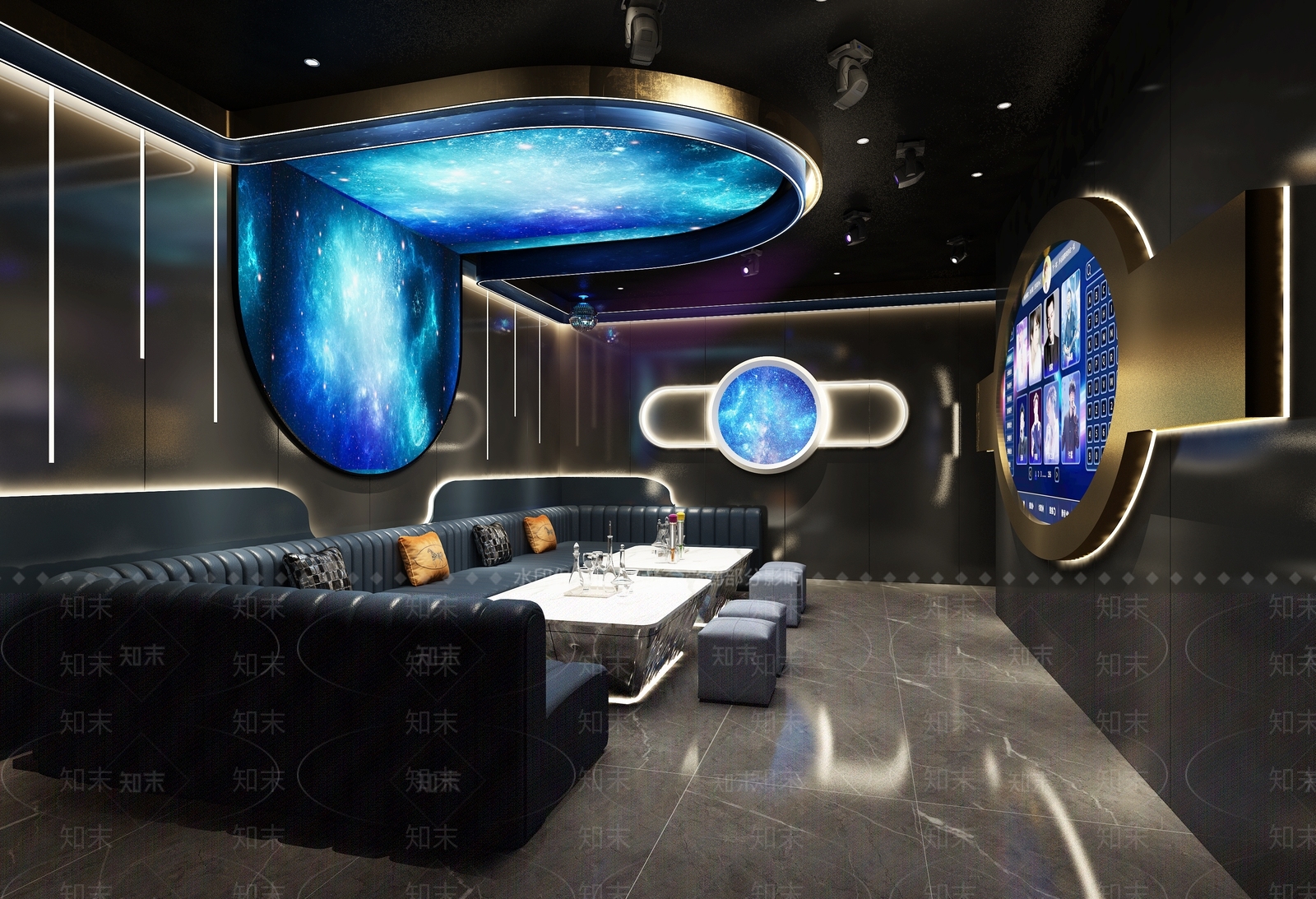 现代KTV包间3D模型下载【ID:1132968049】