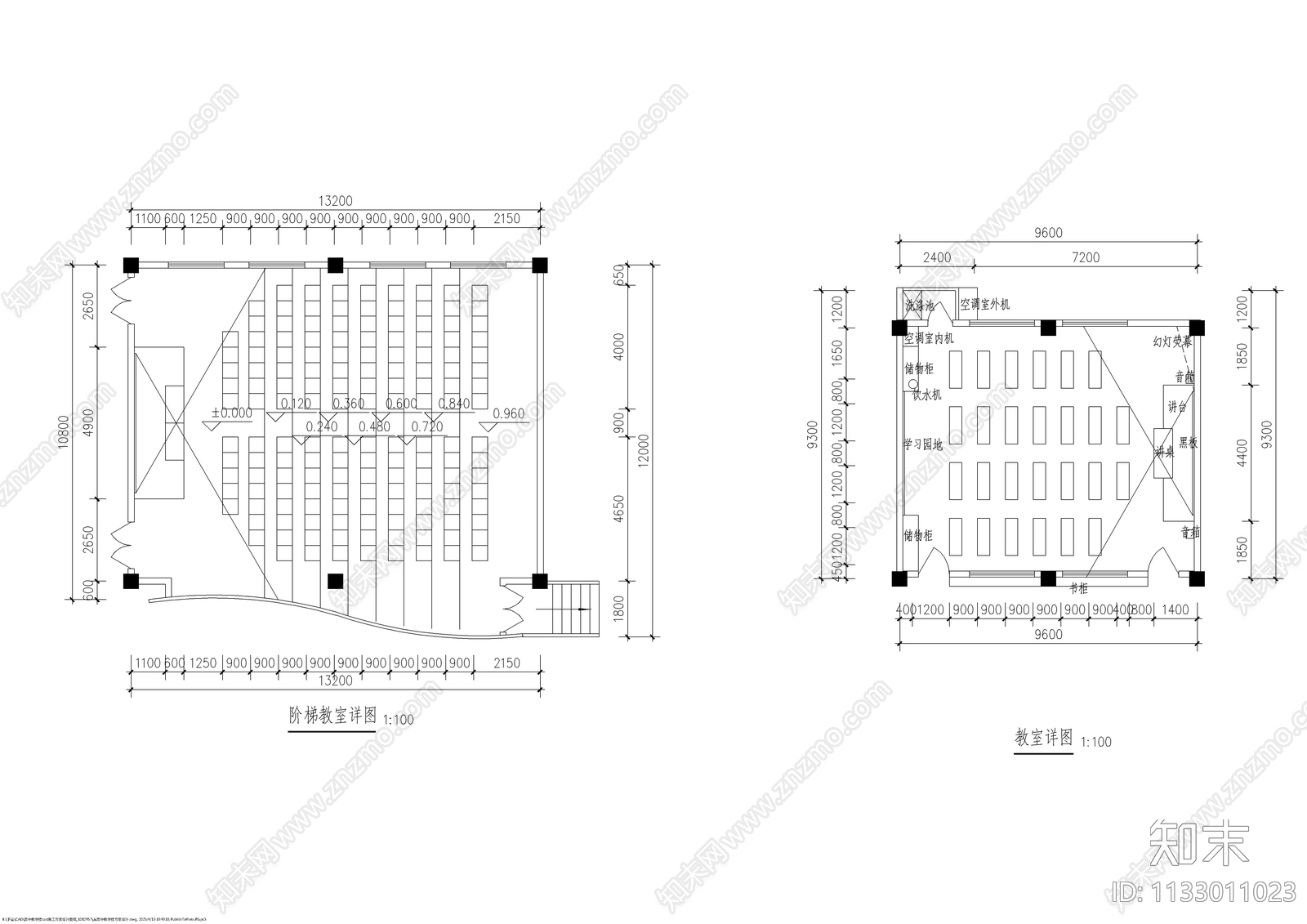 某高中教学楼建筑cad施工图下载【ID:1133011023】