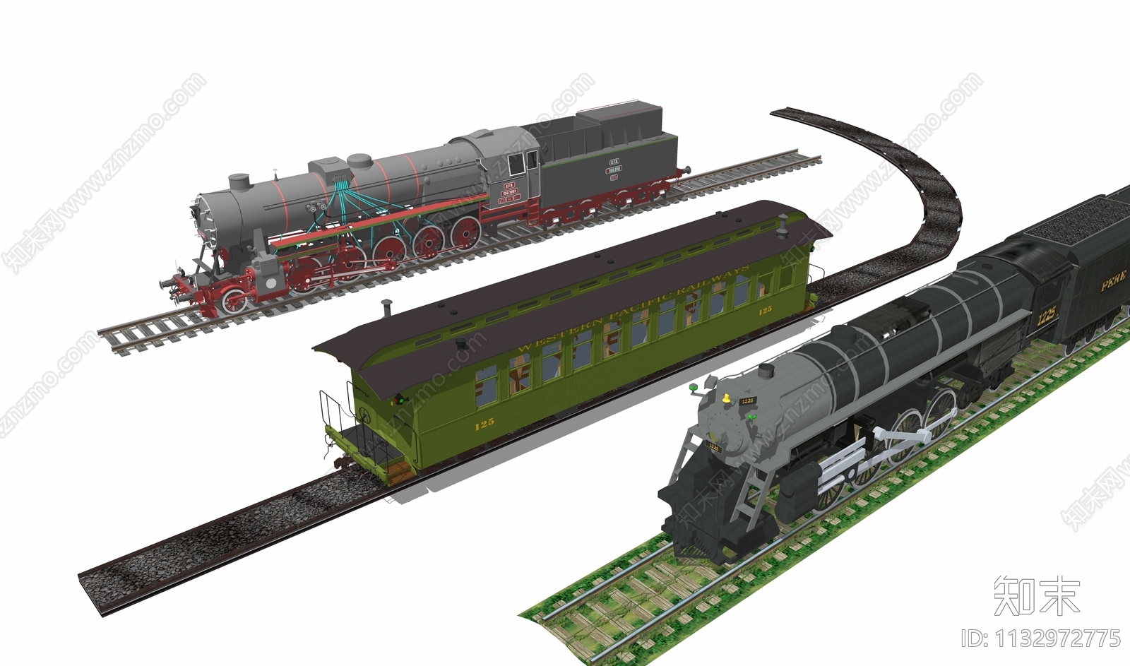 火车SU模型下载【ID:1132972775】