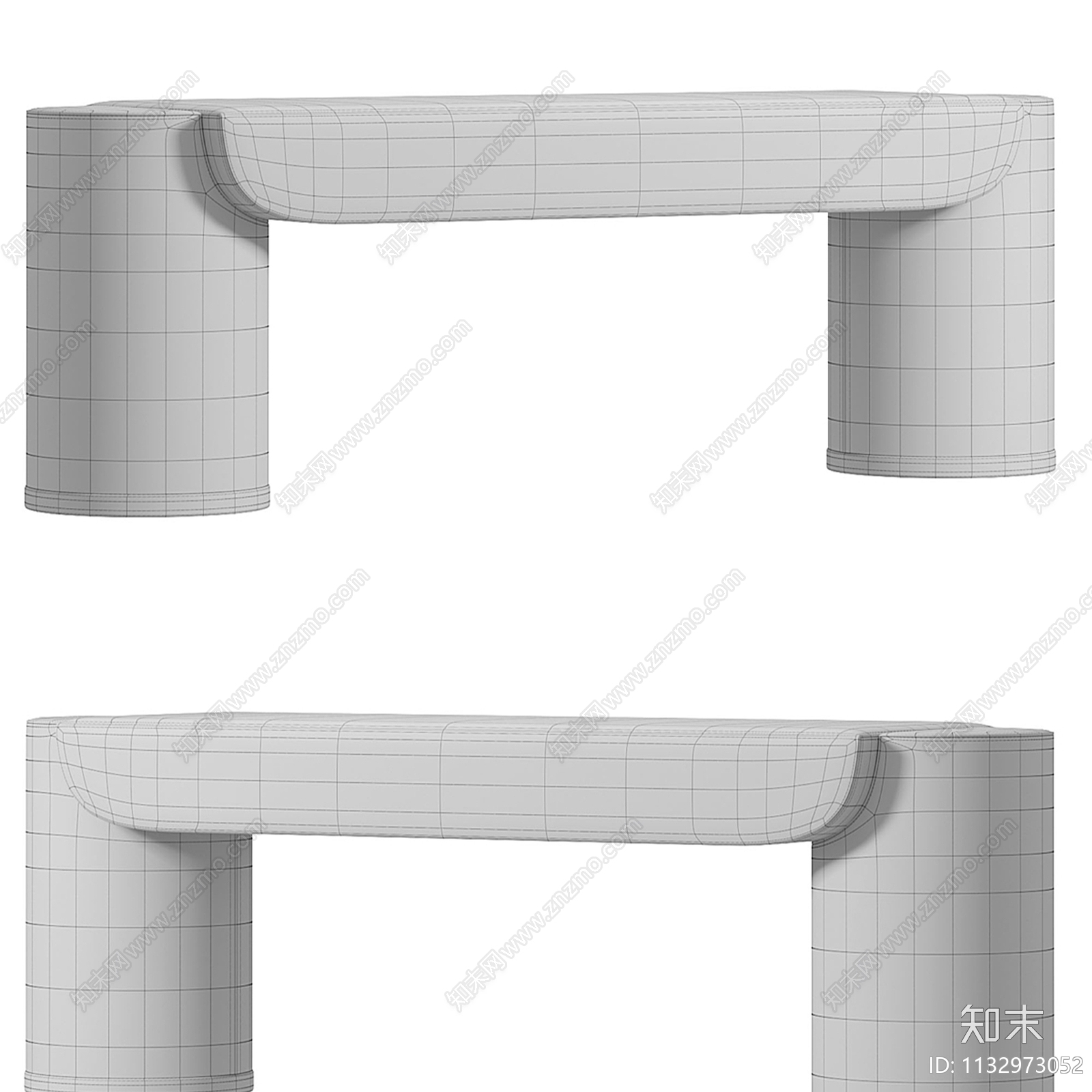 现代沙发凳3D模型下载【ID:1132973052】