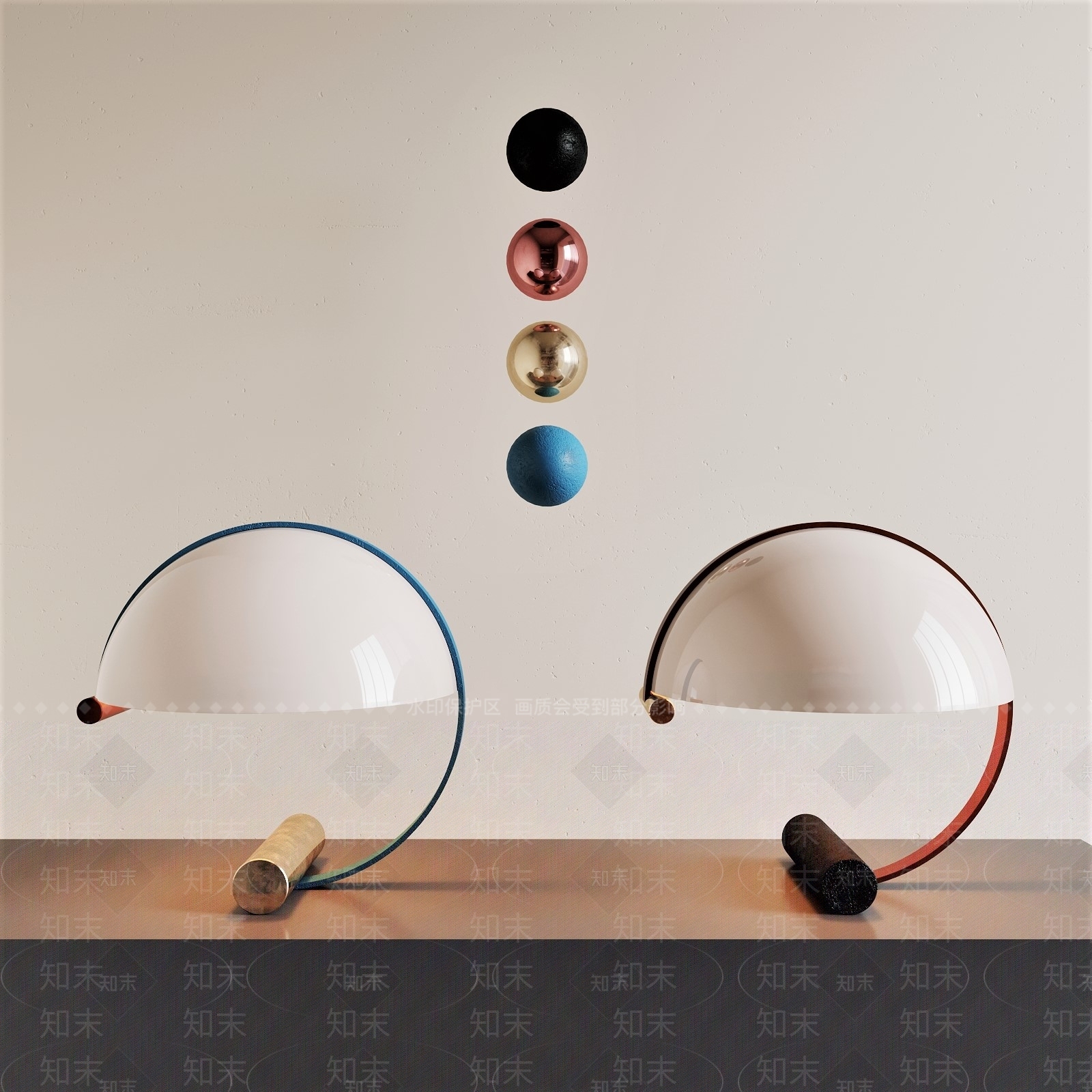 现代儿童台灯3D模型下载【ID:1132975639】