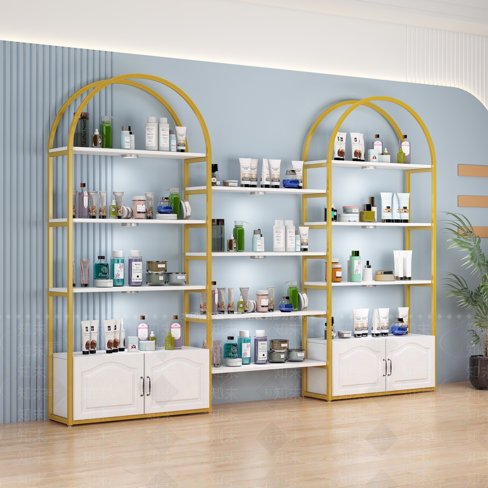 现代化妆品展架3D模型下载【ID:1133003174】