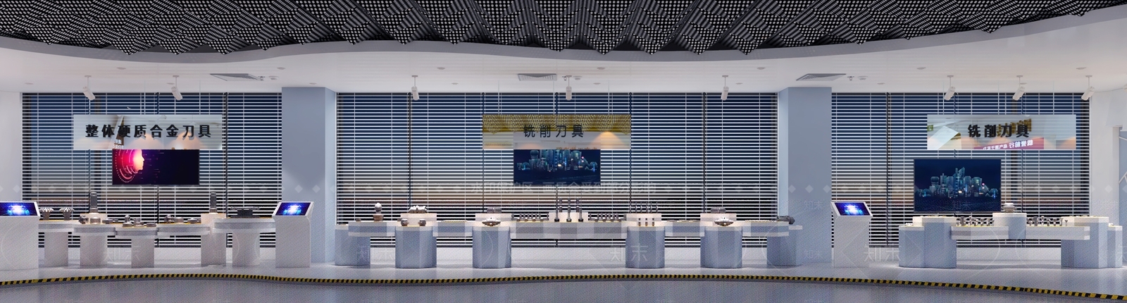 现代机器零件科技展厅3D模型下载【ID:1132987286】