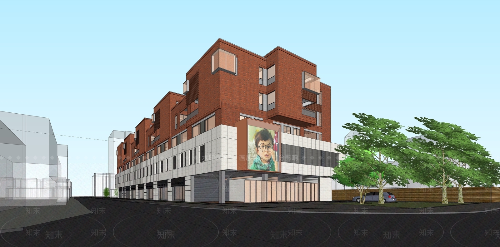 现代特色月子中心SU模型下载【ID:1132987774】