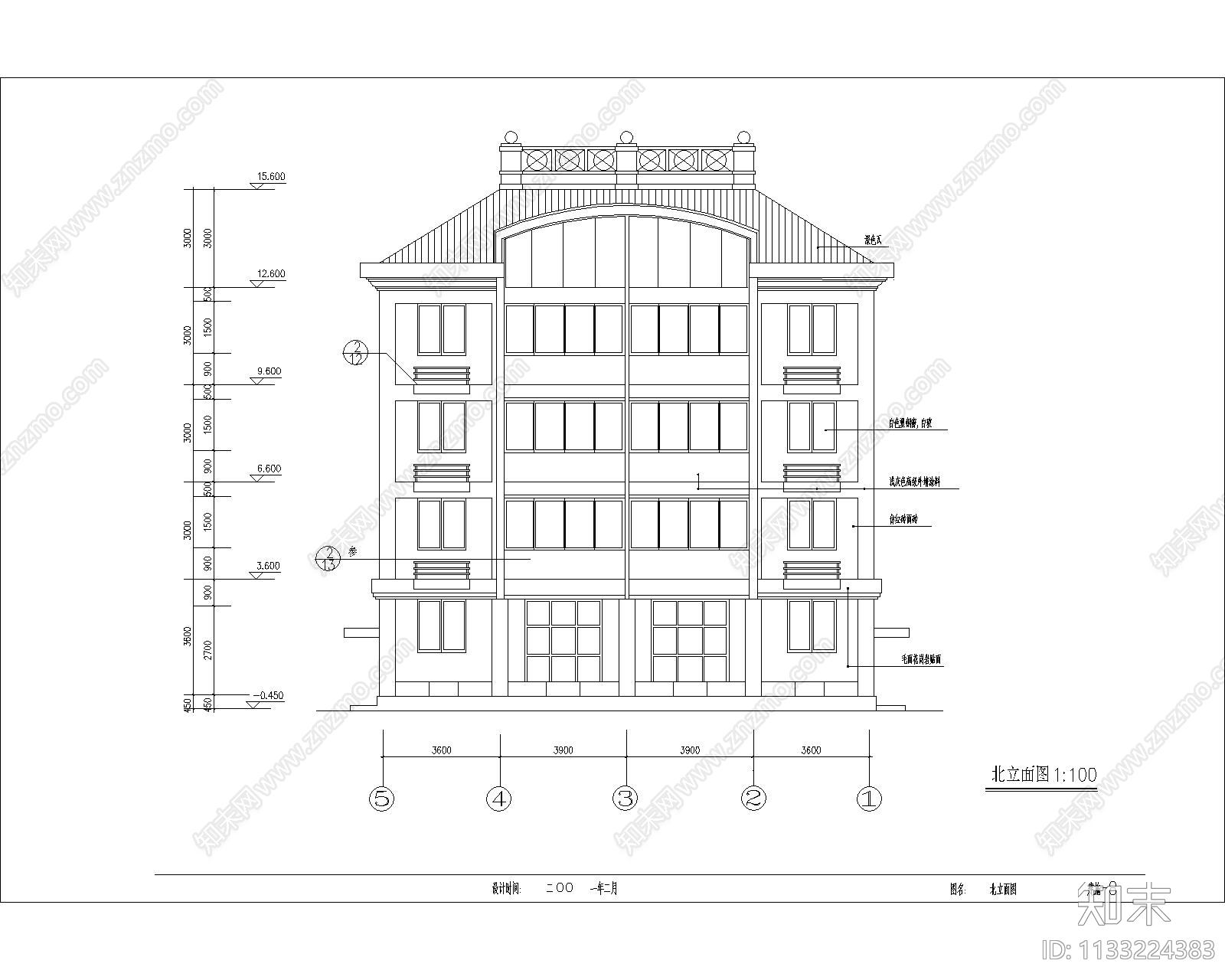 多层高级寓所建筑cad施工图下载【ID:1133224383】