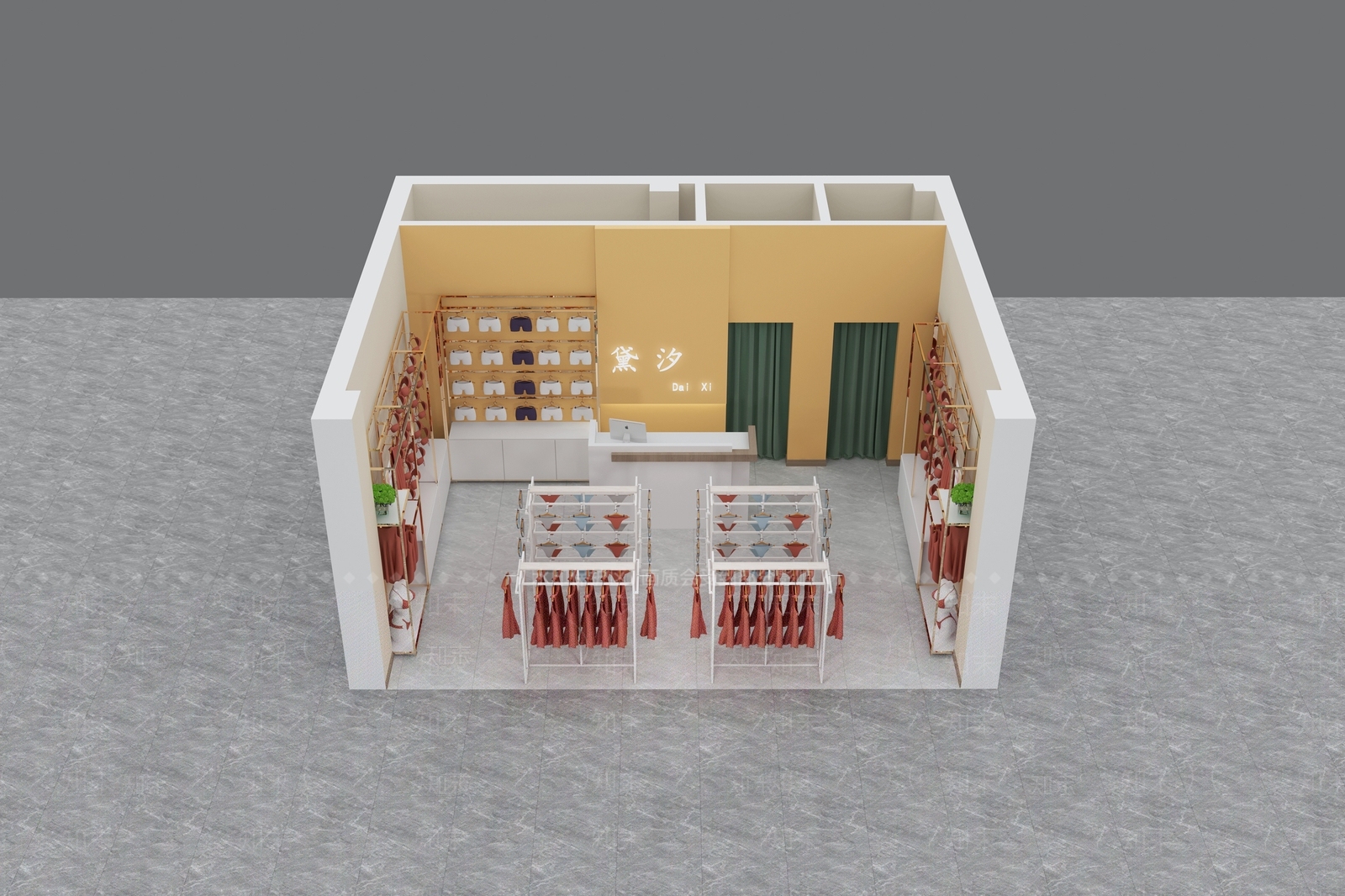 现代内衣店3D模型下载【ID:1132992817】