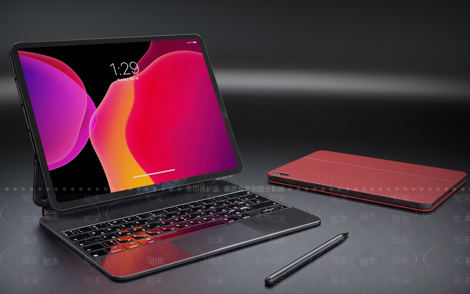 现代平板3D模型下载【ID:1132993842】