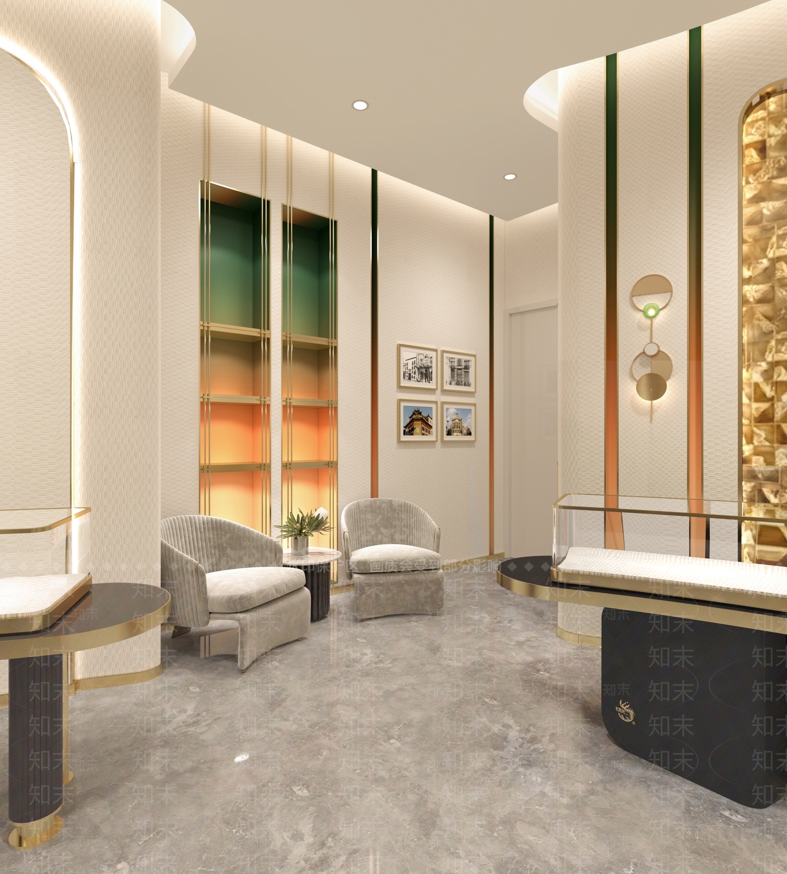 现代老凤祥珠宝店3D模型下载【ID:1133004379】