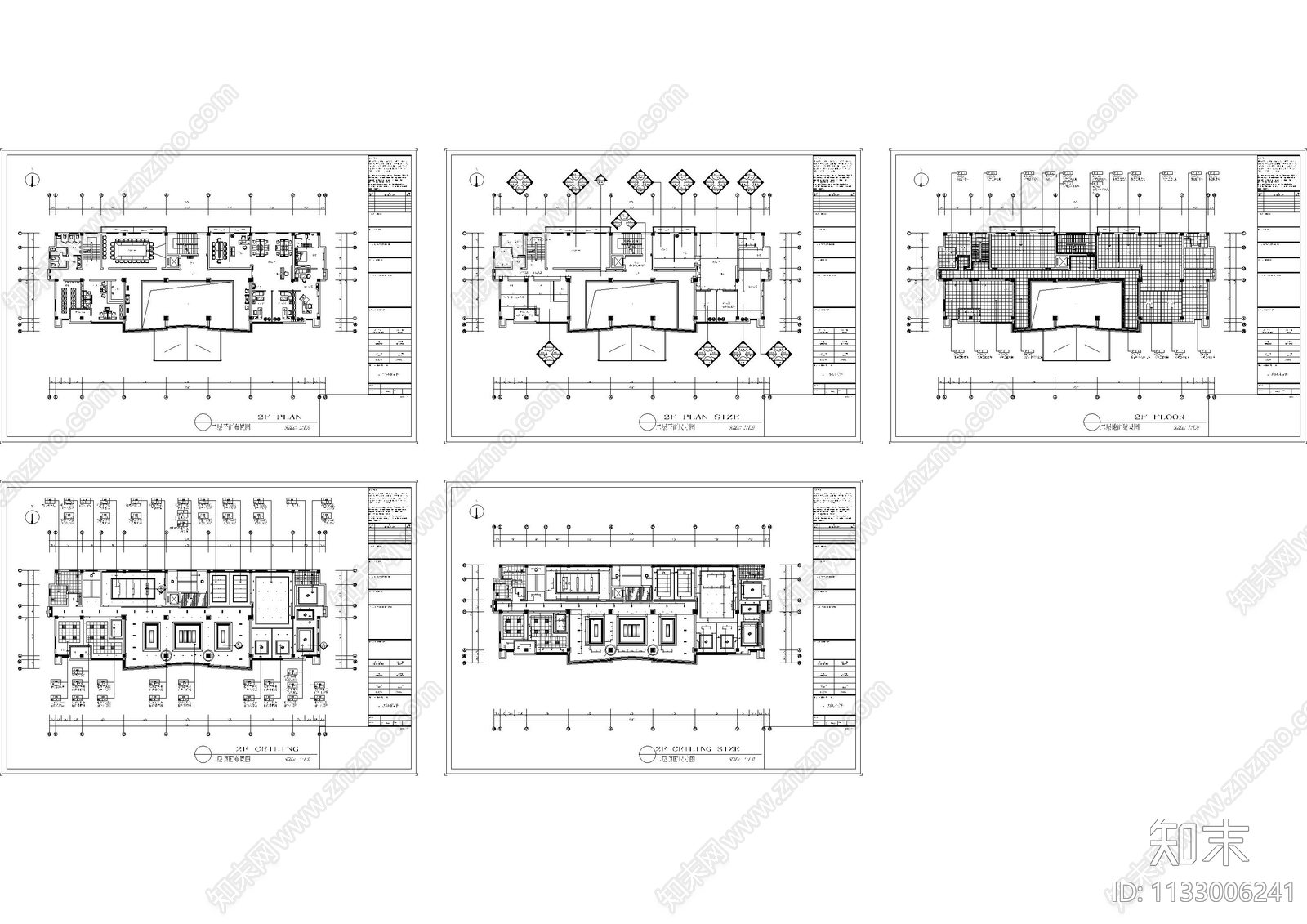 共享办公室cad施工图下载【ID:1133006241】