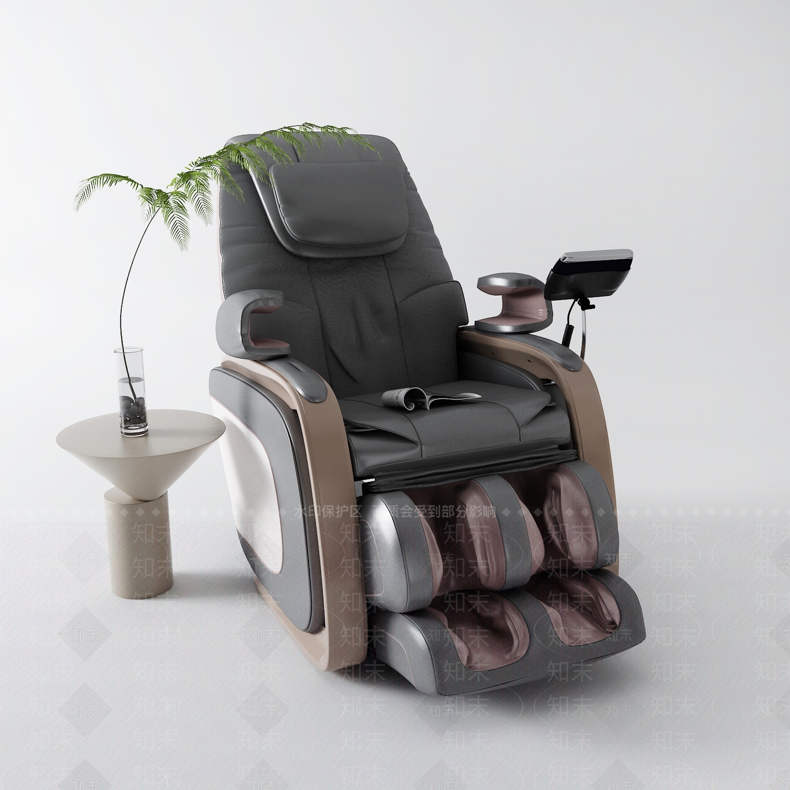 现代按摩椅3D模型下载【ID:1133006352】