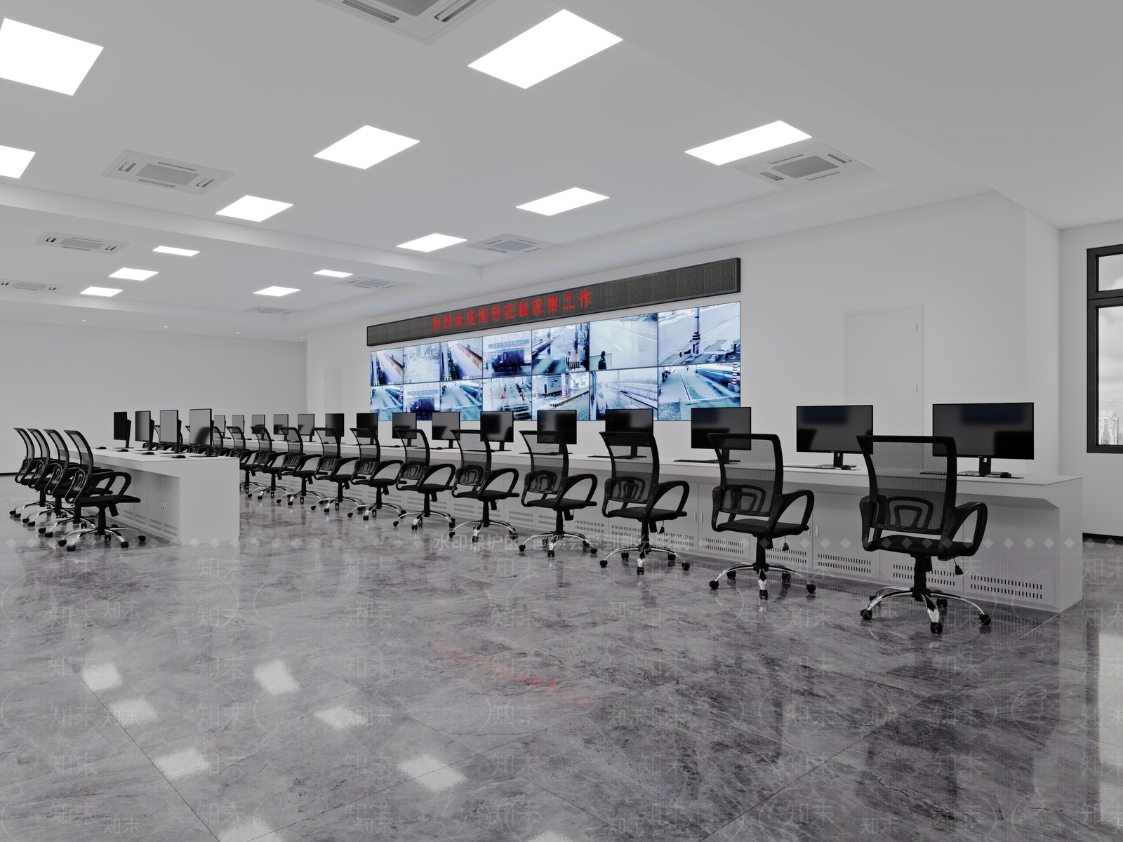 现代指挥控制室3D模型下载【ID:1133019642】