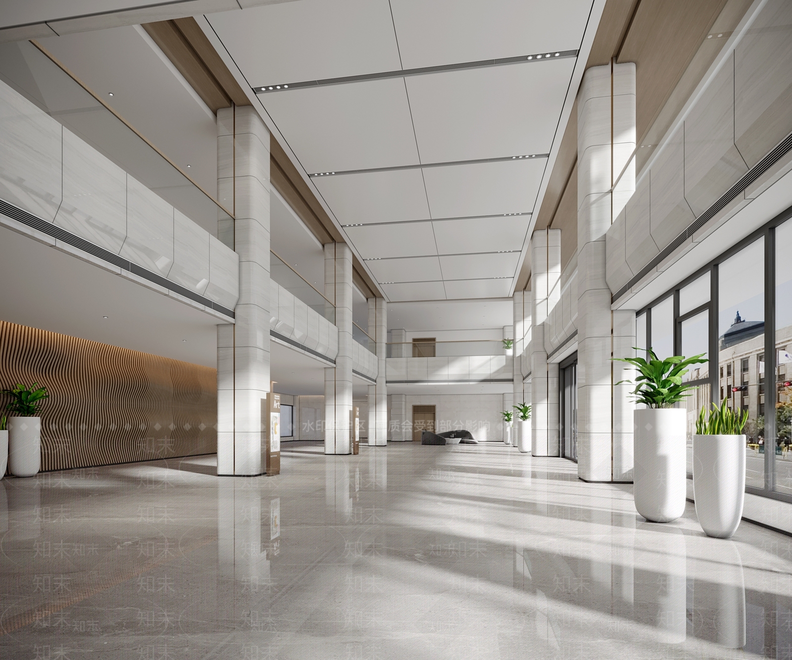 现代政务服务中心3D模型下载【ID:1133020572】