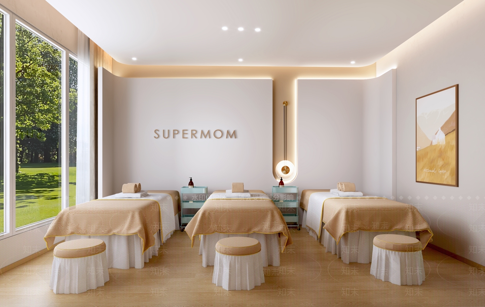 现代美容SPA店3D模型下载【ID:1133021189】