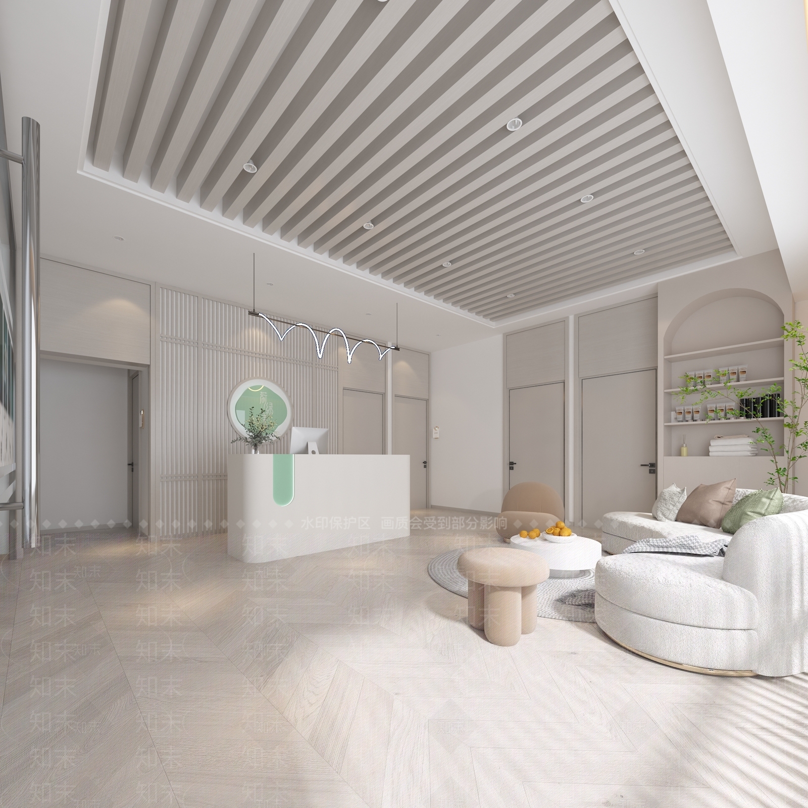 现代美容院3D模型下载【ID:1133022088】