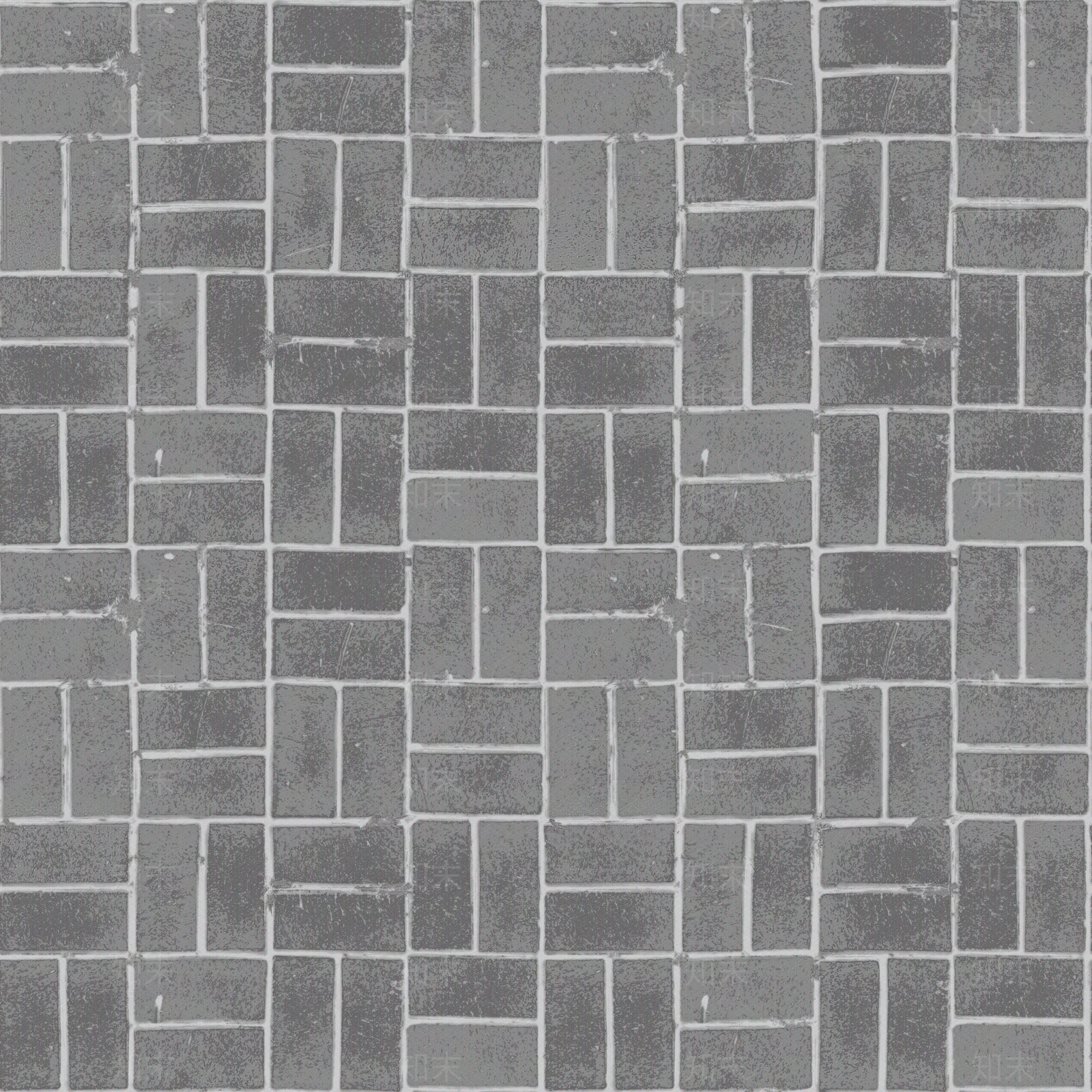 现代田字砖地面铺装人行道砖透水砖贴图下载【ID:1133025779】