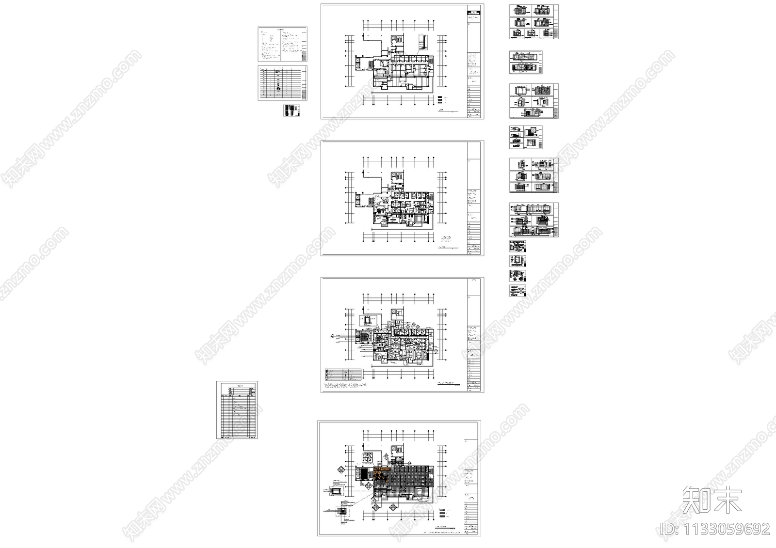 现代桑拿装修cad施工图下载【ID:1133059692】