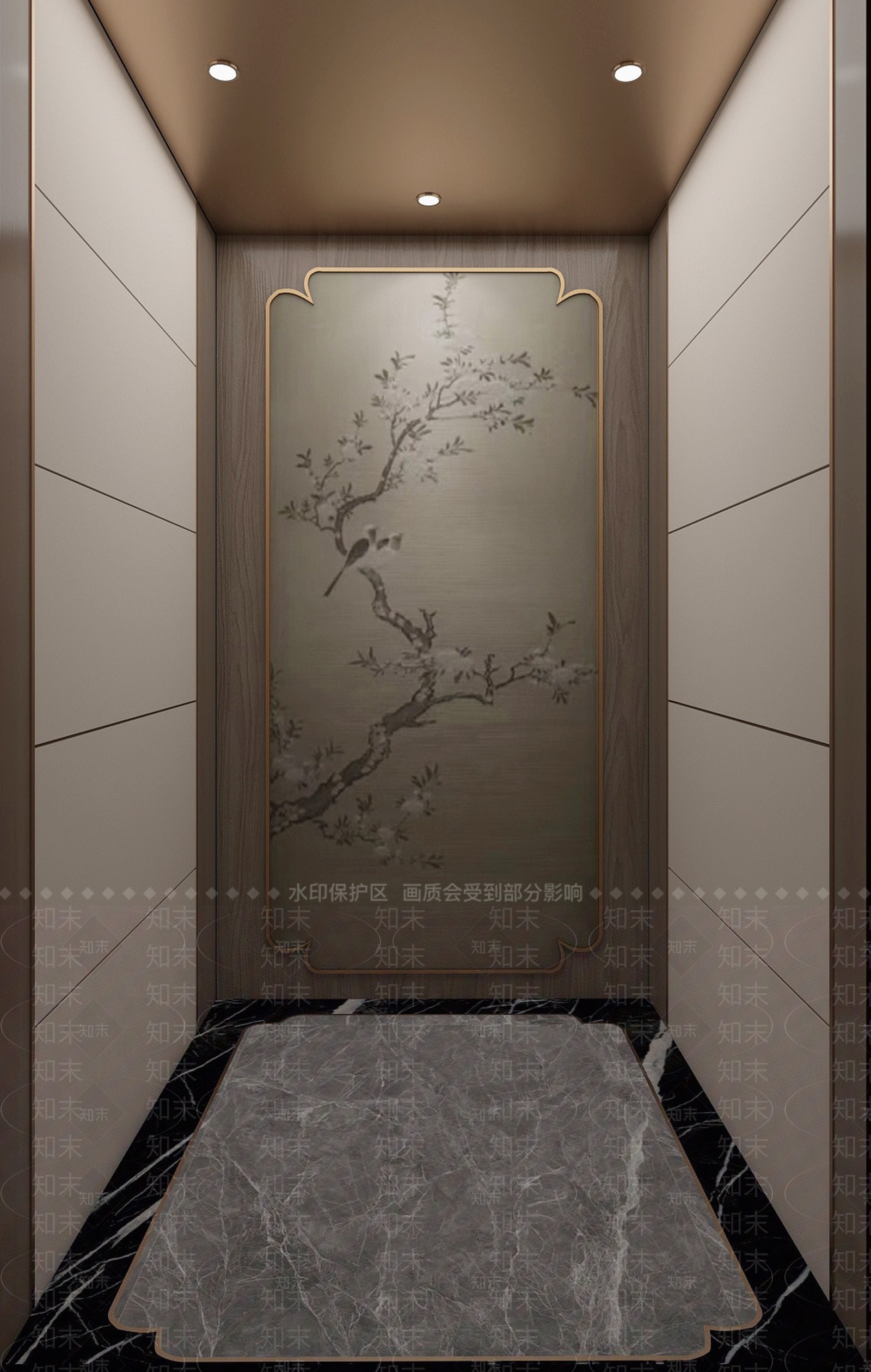 中式轿厢3D模型下载【ID:1133084937】