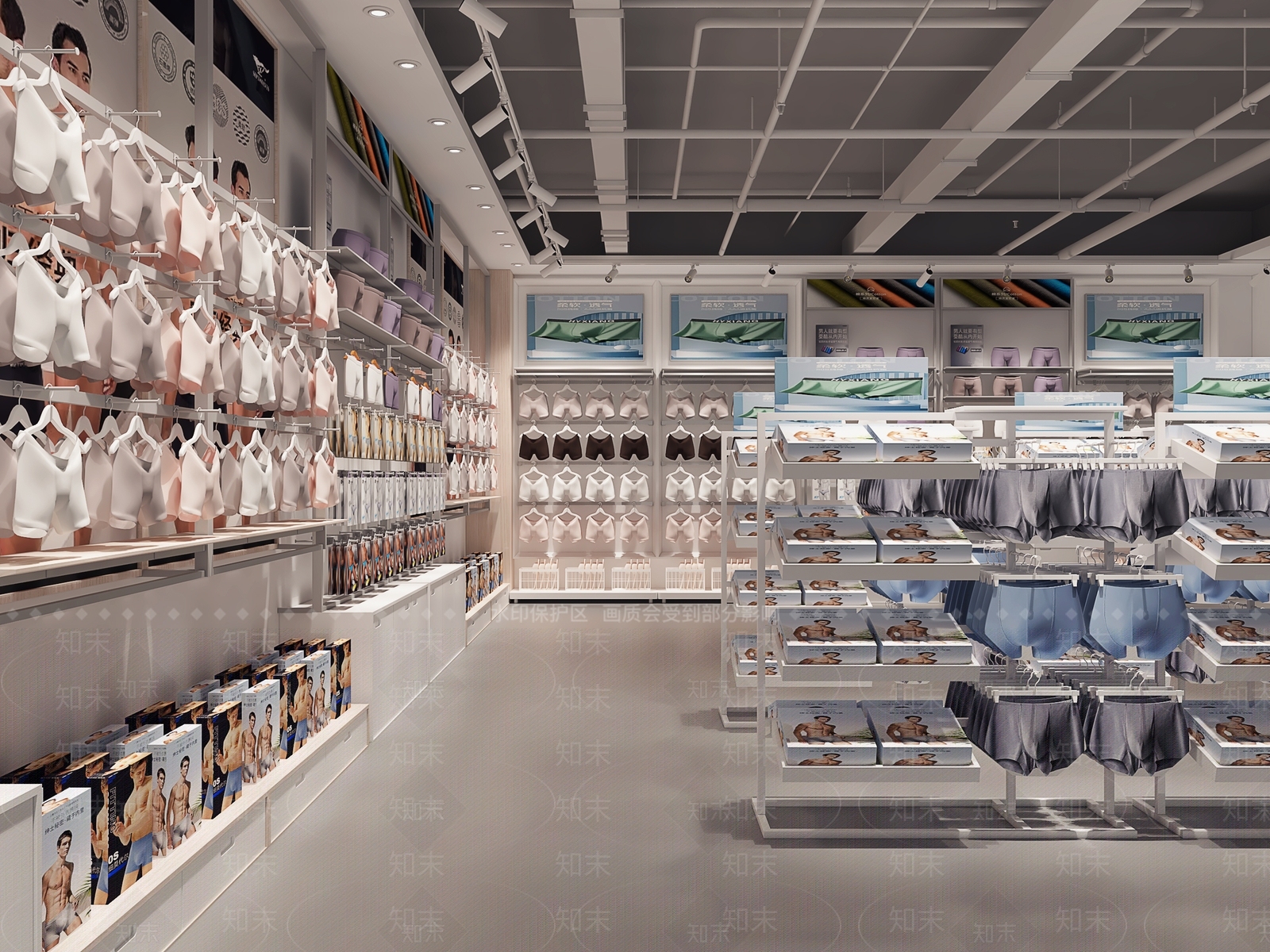 现代男装店3D模型下载【ID:1133088143】