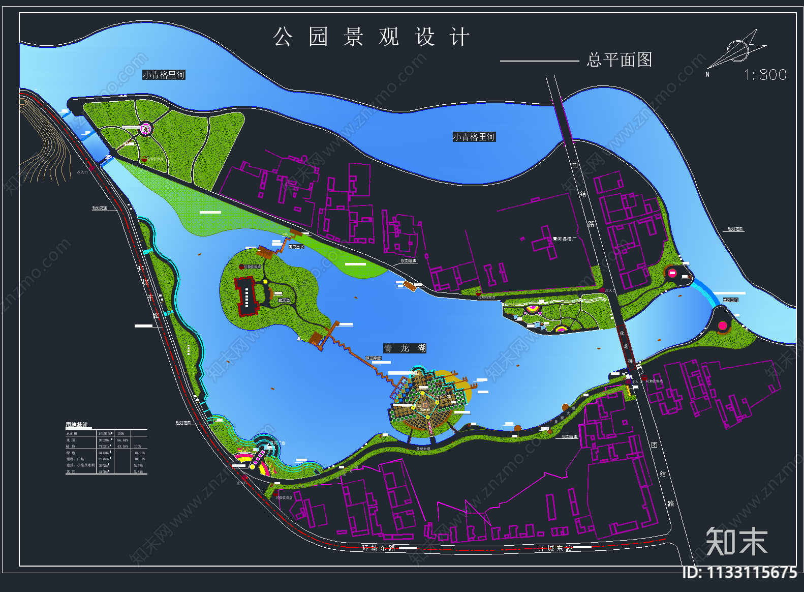 34套滨水湿地河道公园景观平面图施工图下载【ID:1133115675】