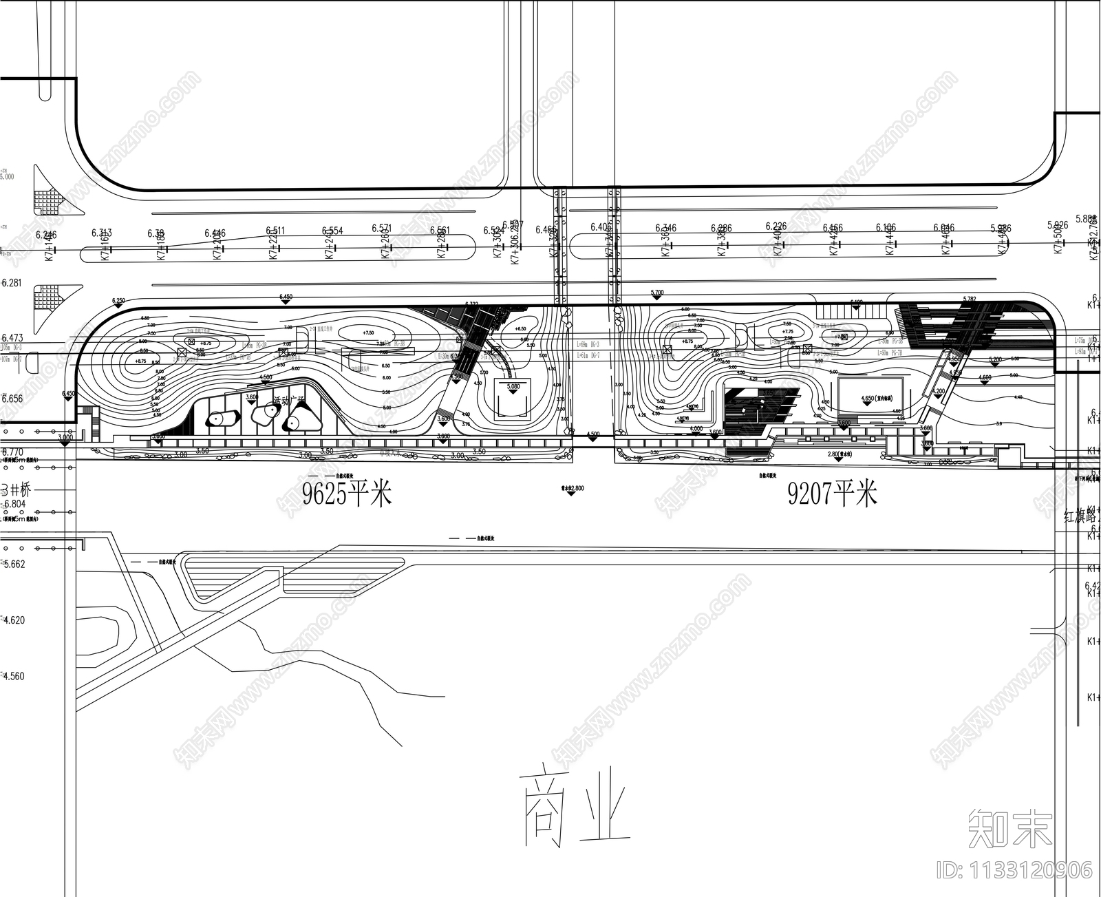 滨海新城南部片区河道整治工程景观cad施工图下载【ID:1133120906】