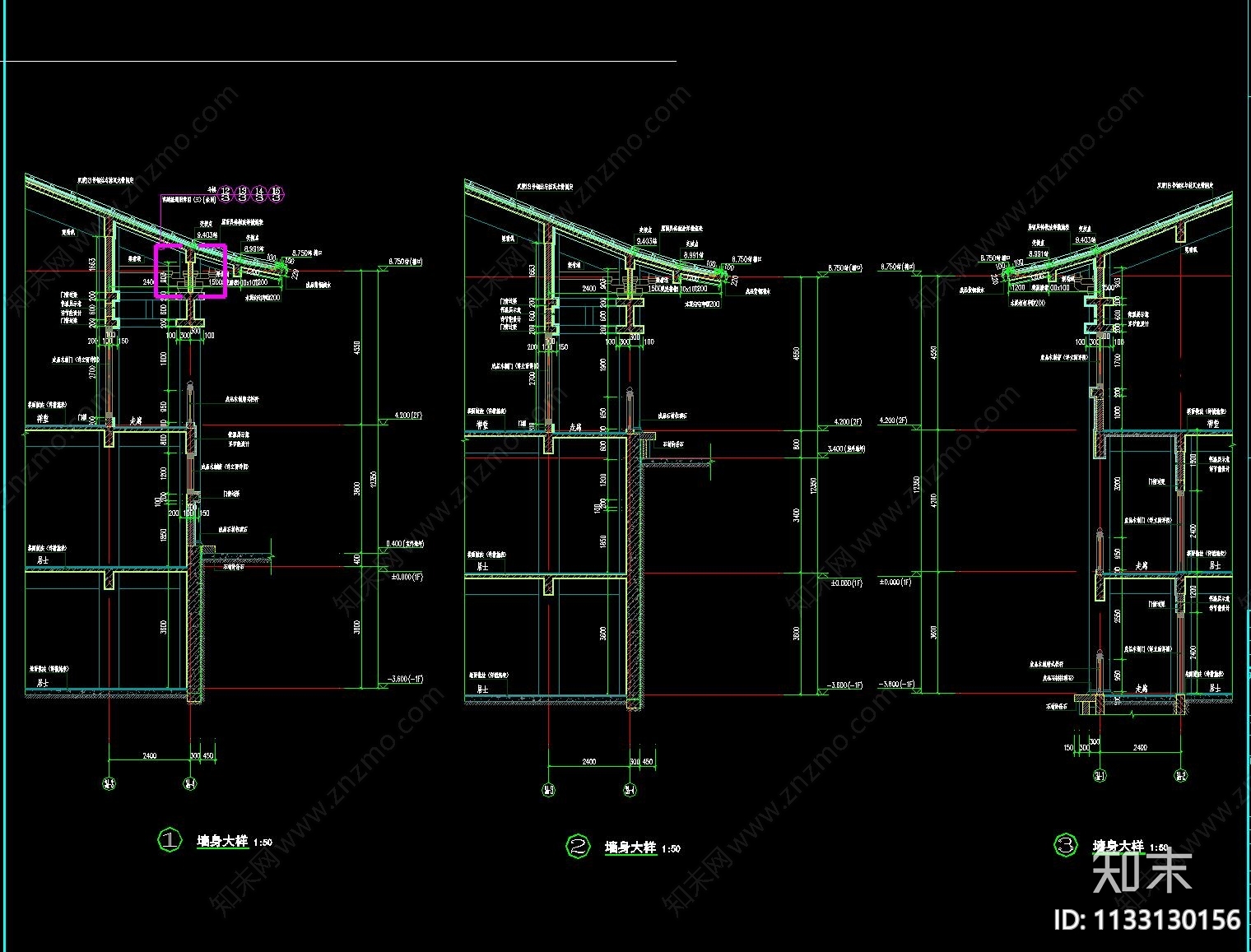 禅堂建筑cad施工图下载【ID:1133130156】