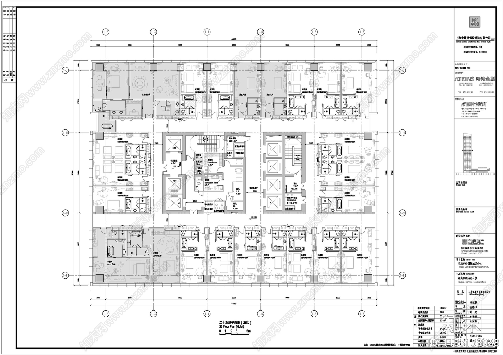 宝鸡东岭国际城综合体效果图cad施工图下载【ID:1133133028】