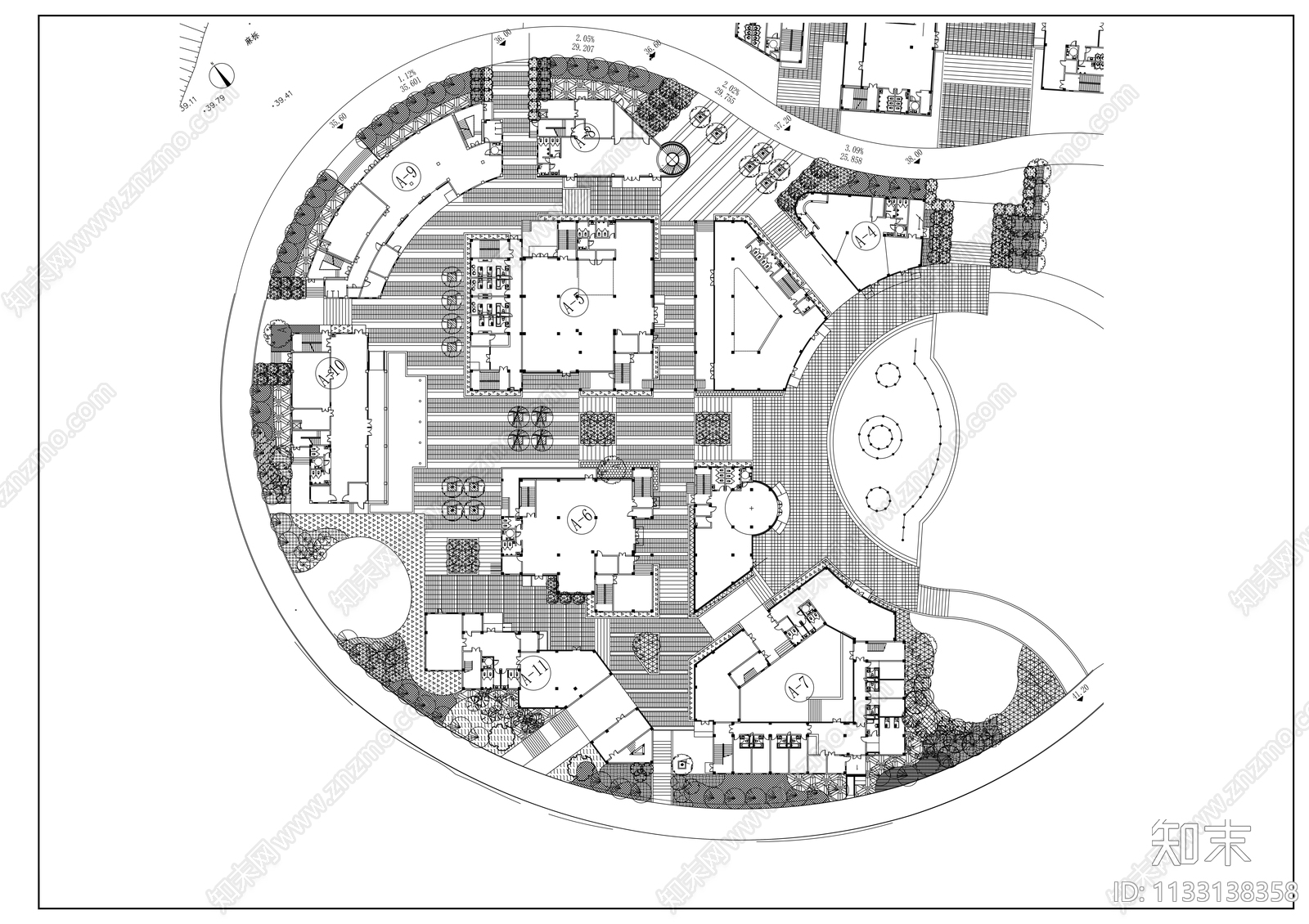 南京某公园景观工程cad施工图下载【ID:1133138358】