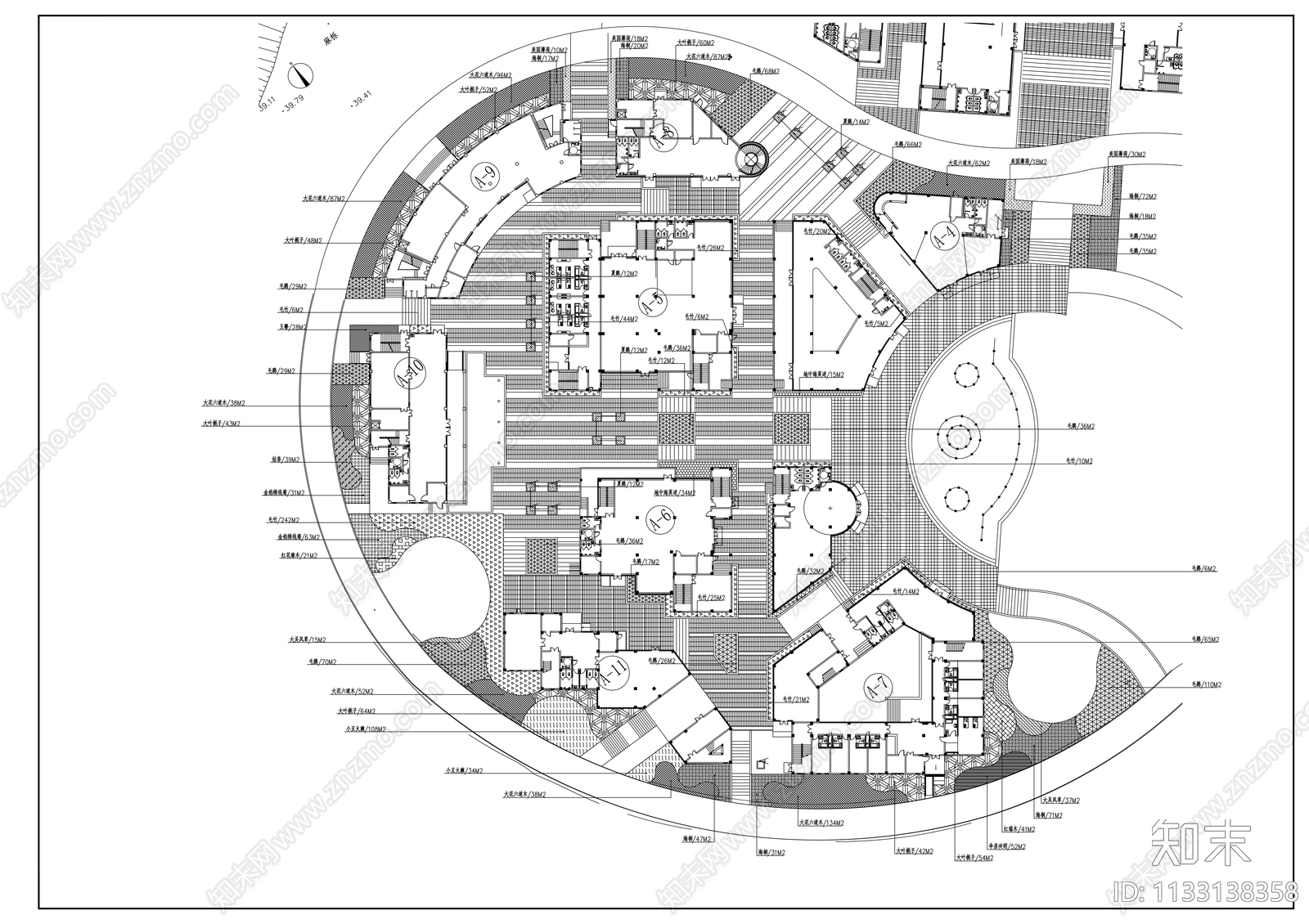 南京某公园景观工程cad施工图下载【ID:1133138358】