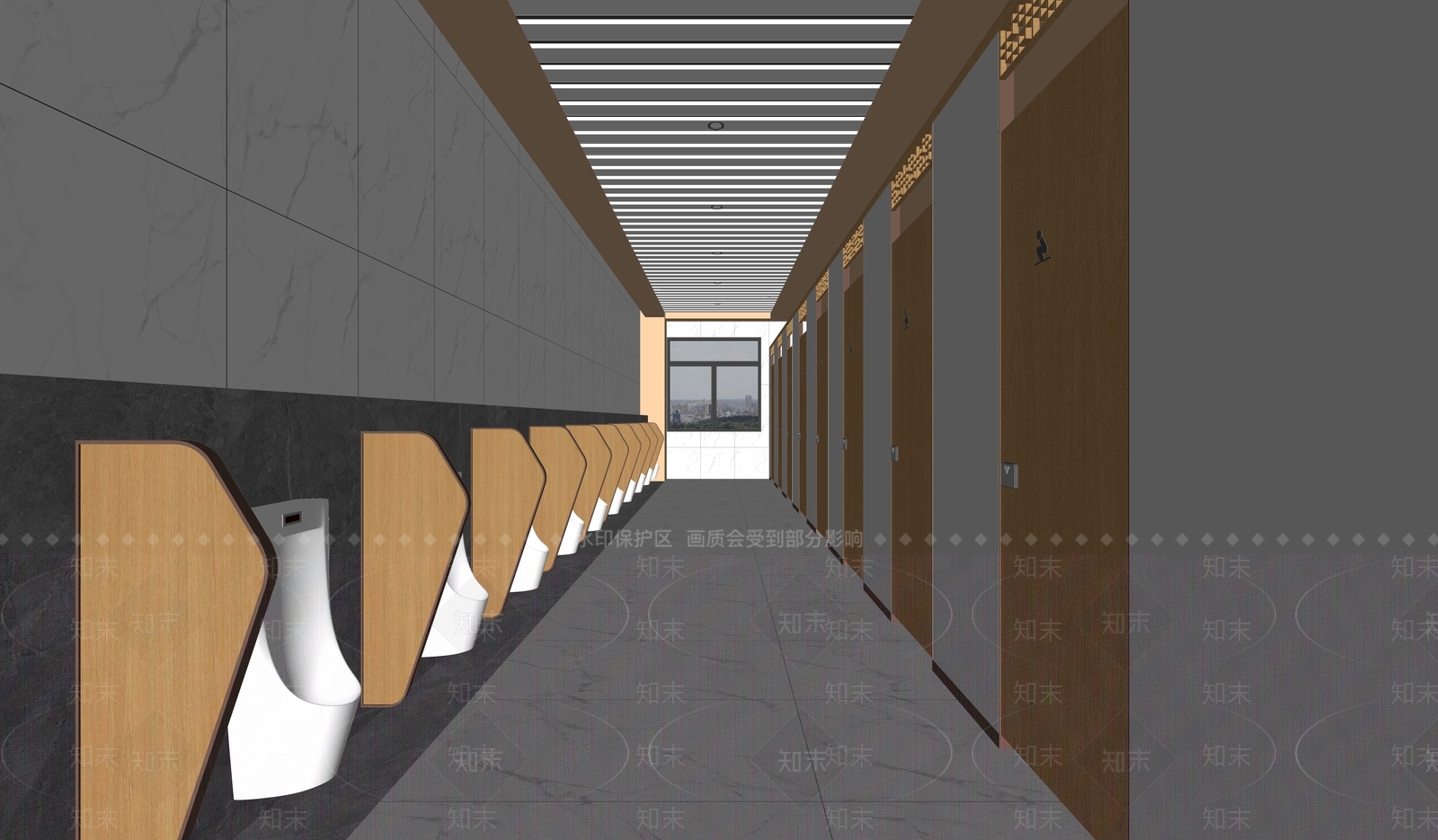 现代公共卫生间SU模型下载【ID:1133139242】