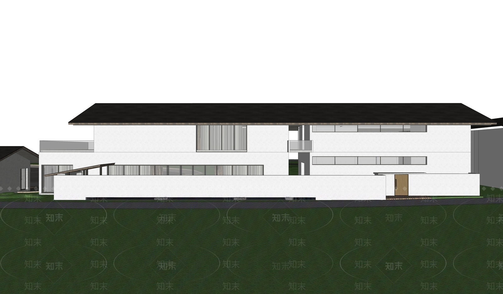 现代乡村民房SU模型下载【ID:1133174737】