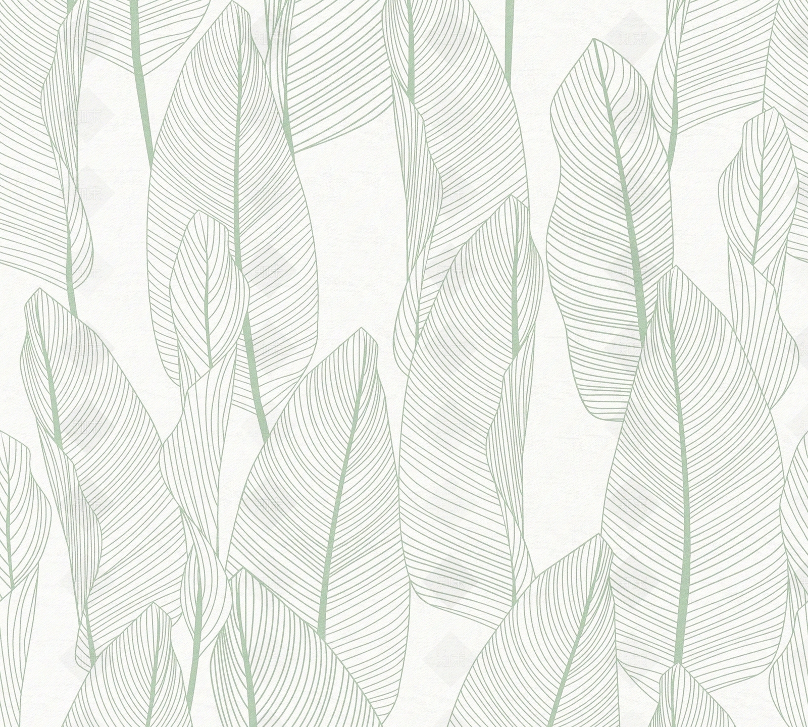 现代简约线描树叶肌理壁纸贴图下载【ID:1133175145】