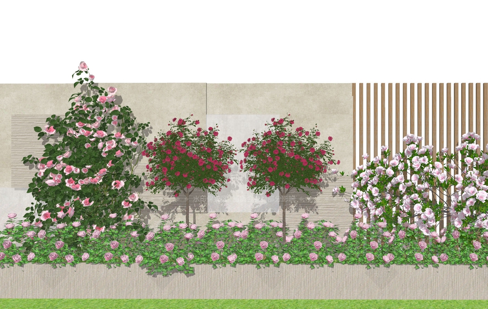 爬藤月季花SU模型下载【ID:1133182984】