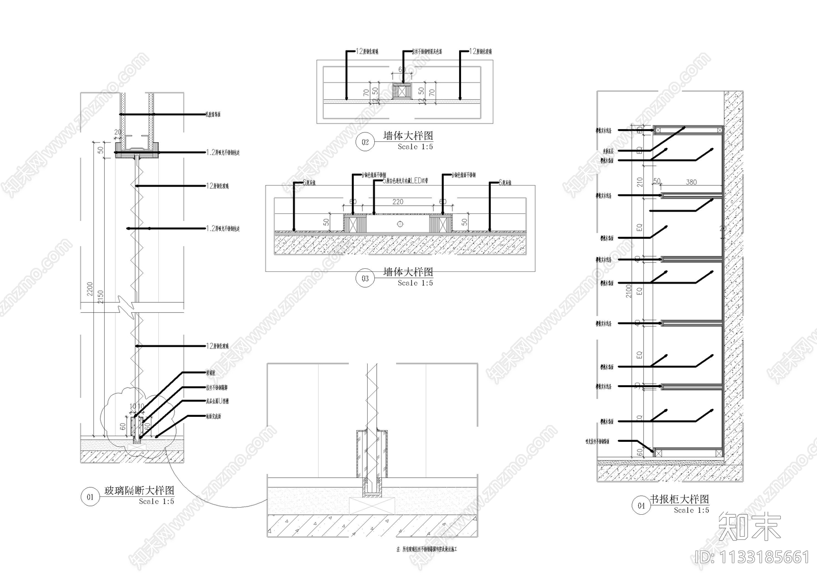 悦莱美健身俱乐部全套cad施工图下载【ID:1133185661】