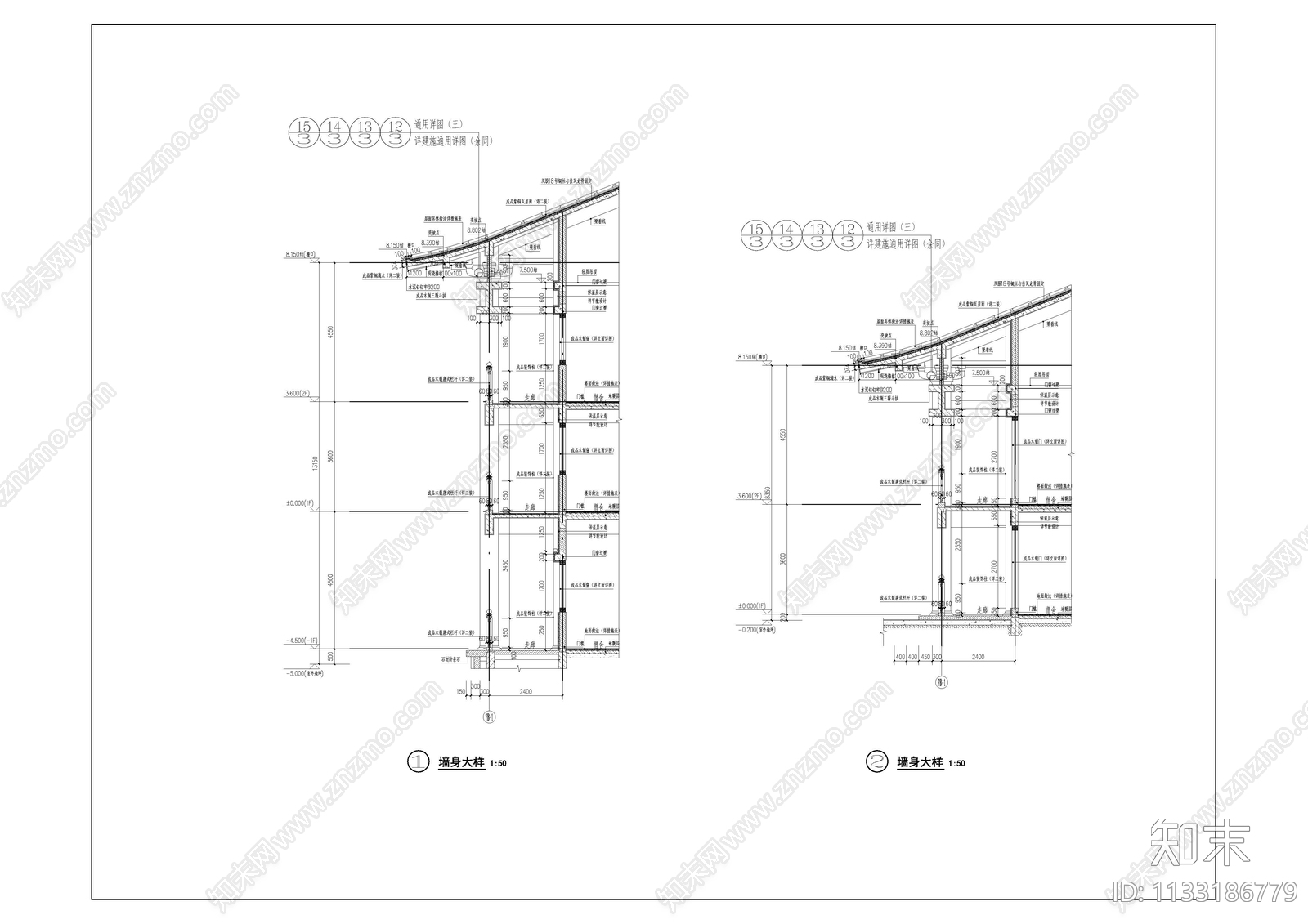 独立僧舍cad施工图下载【ID:1133186779】