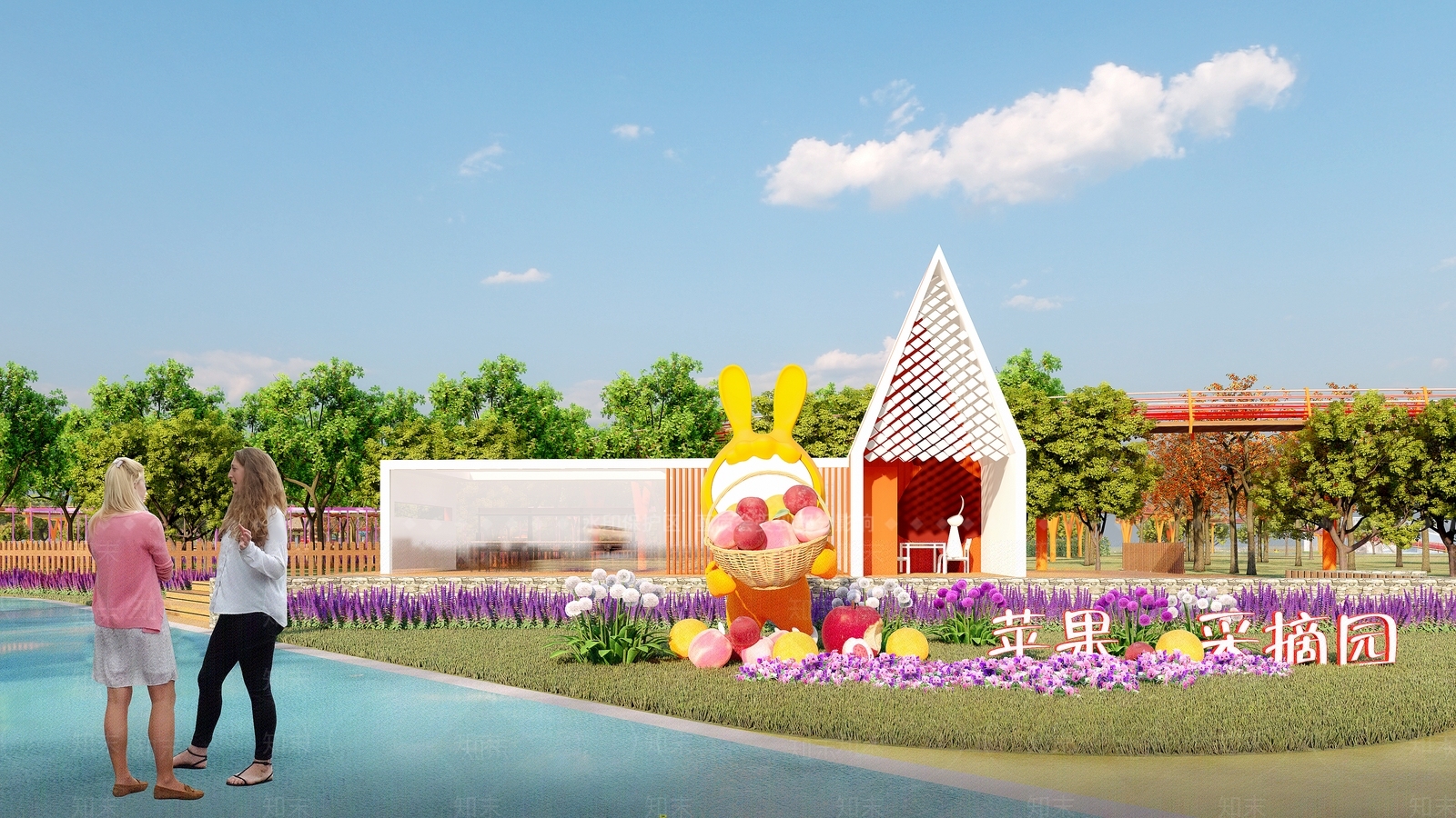 现代采摘景观小建筑SU模型下载【ID:1133189663】