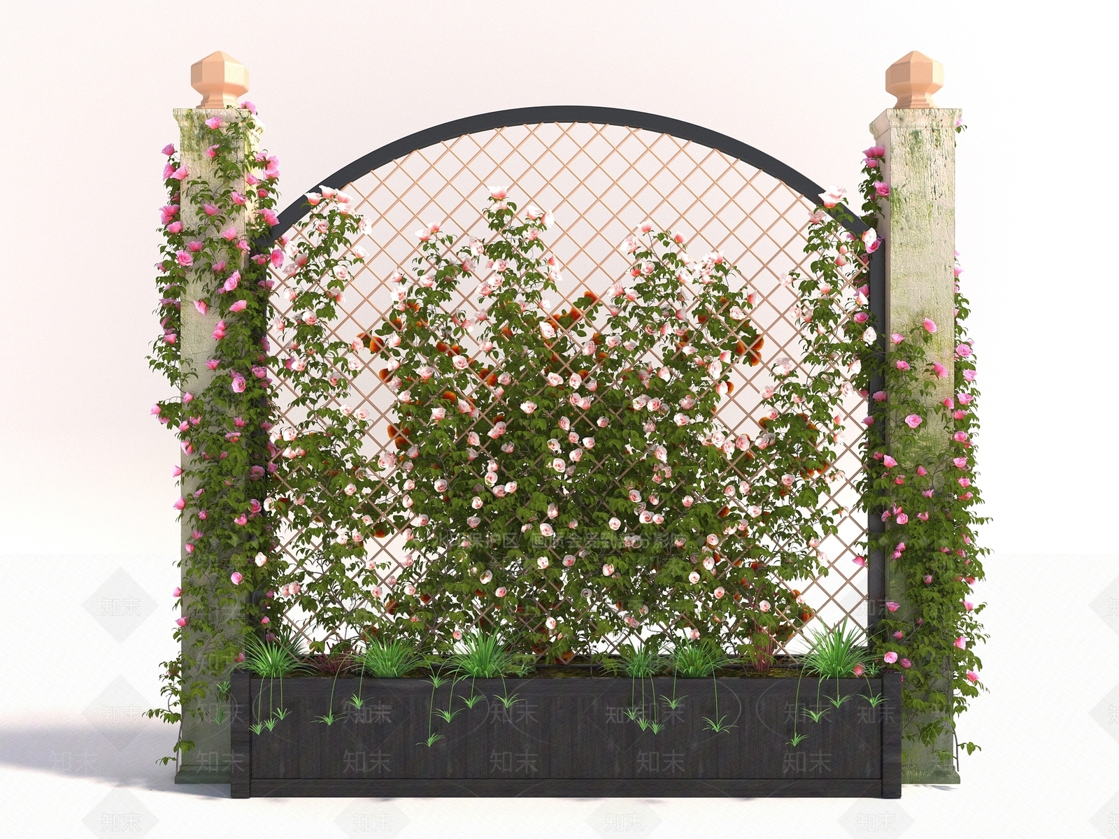 绿植墙3D模型下载【ID:1133189455】