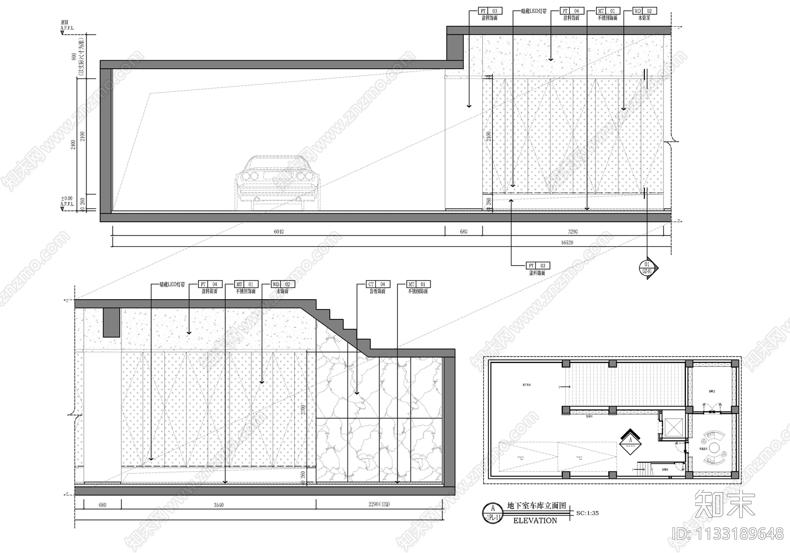 九层别墅cad施工图下载【ID:1133189648】