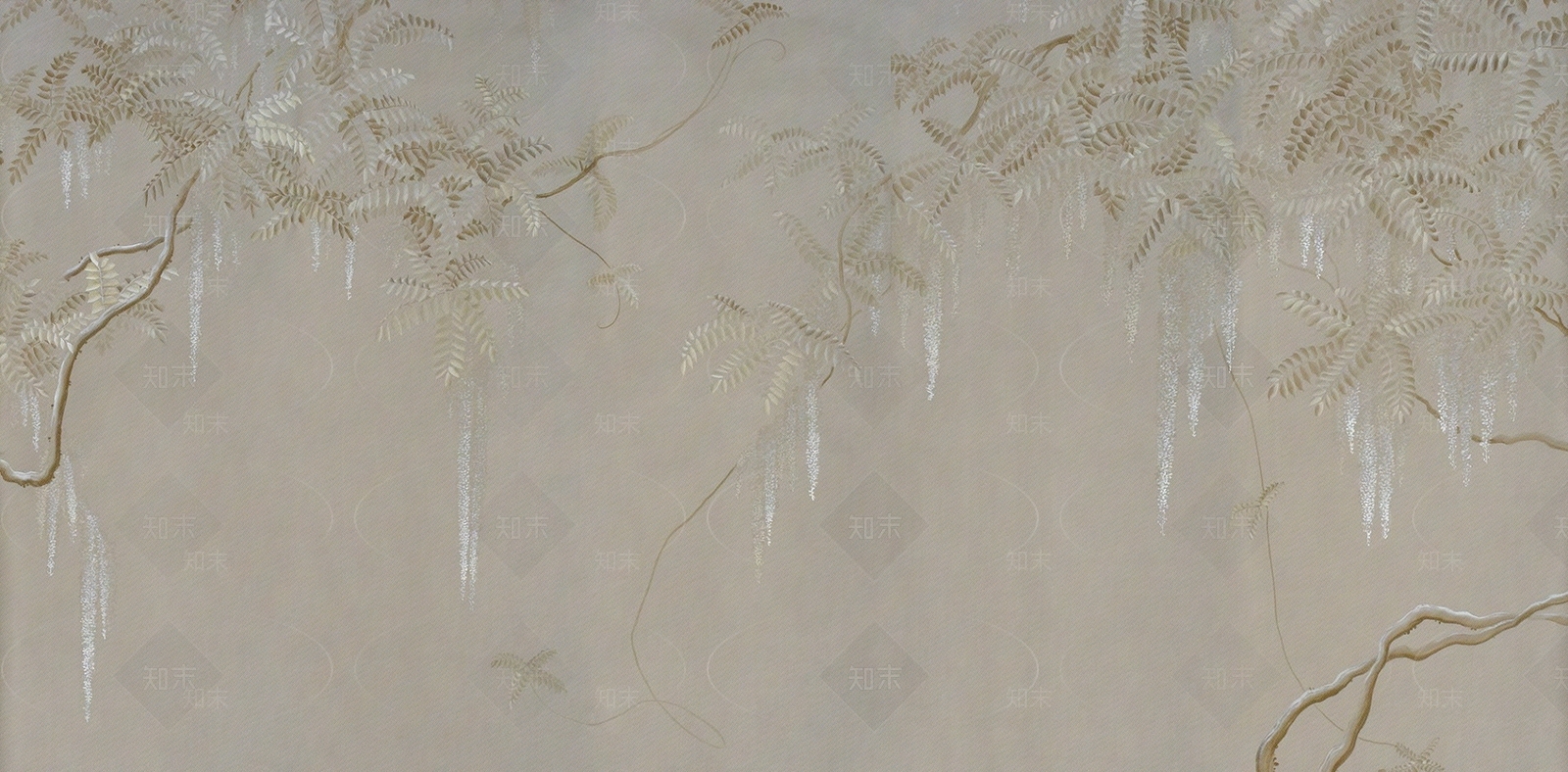 日式紫藤壁画贴图下载【ID:1133191743】