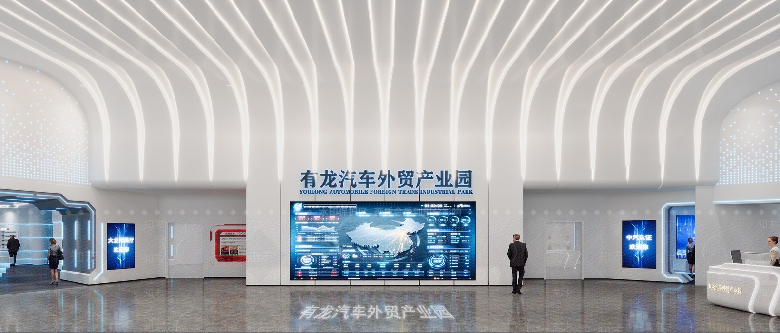 现代公司大堂3D模型下载【ID:1133216007】