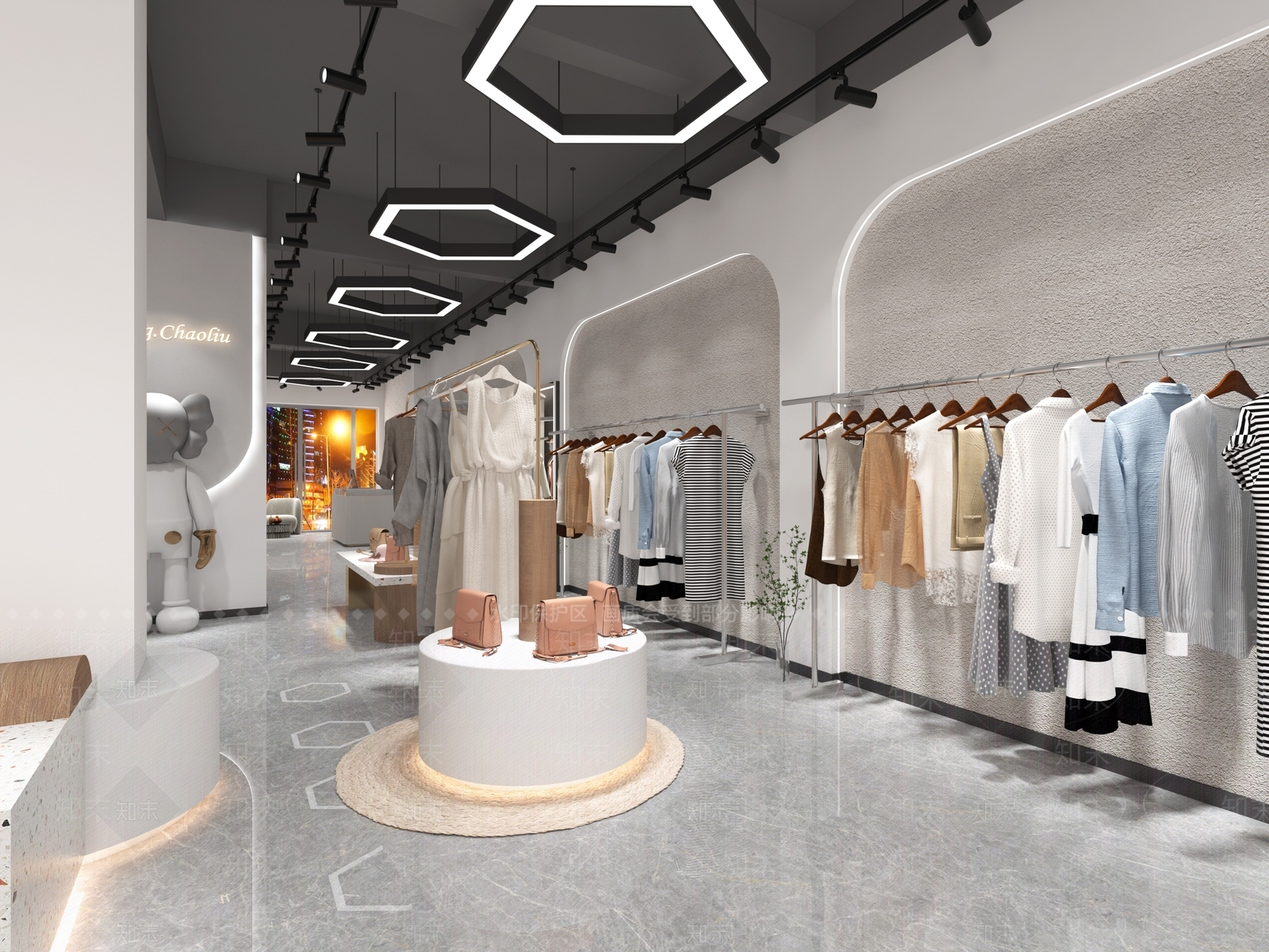 现代服装店3D模型下载【ID:1133199139】