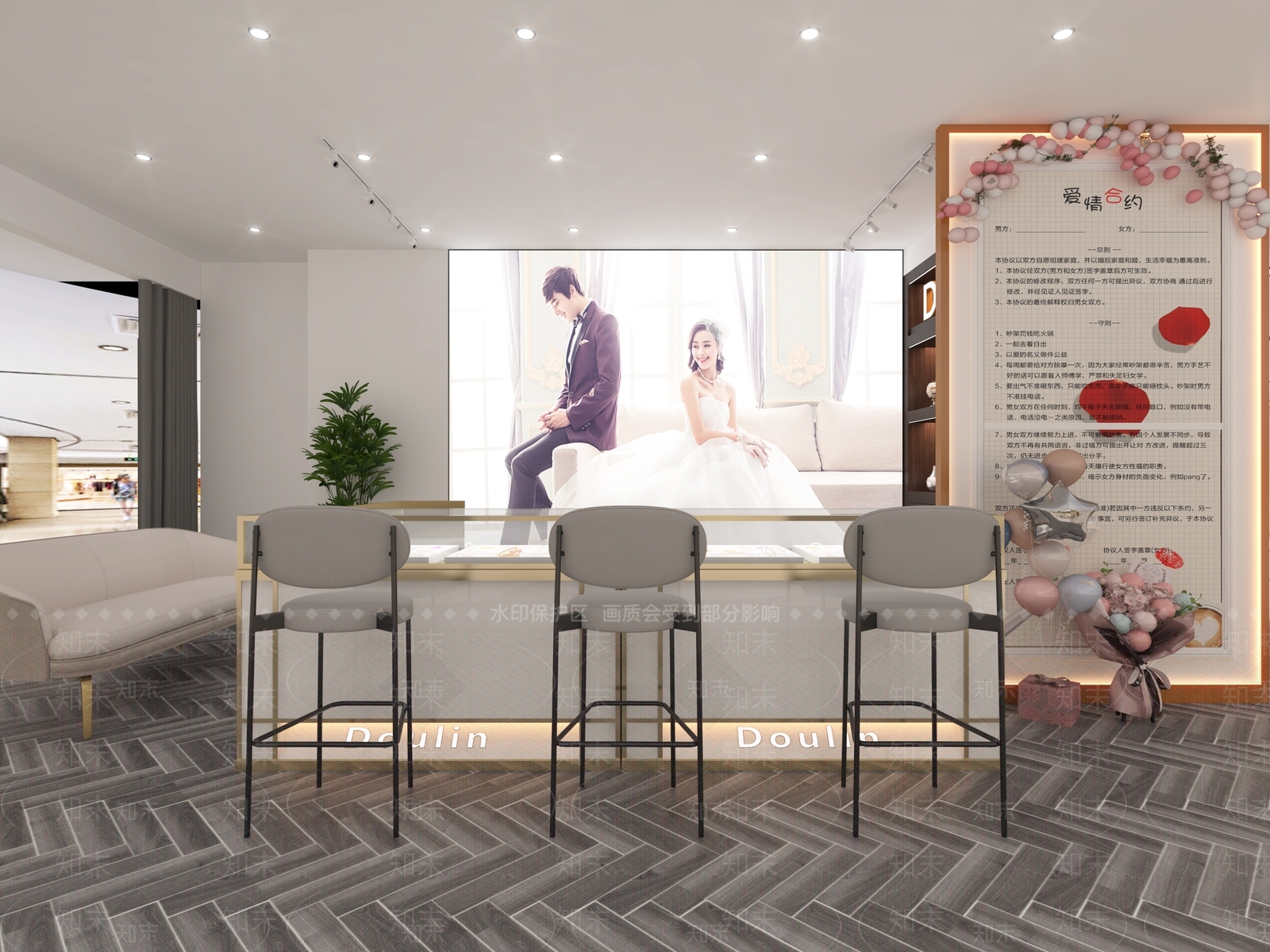 现代珠宝店3D模型下载【ID:1133199911】