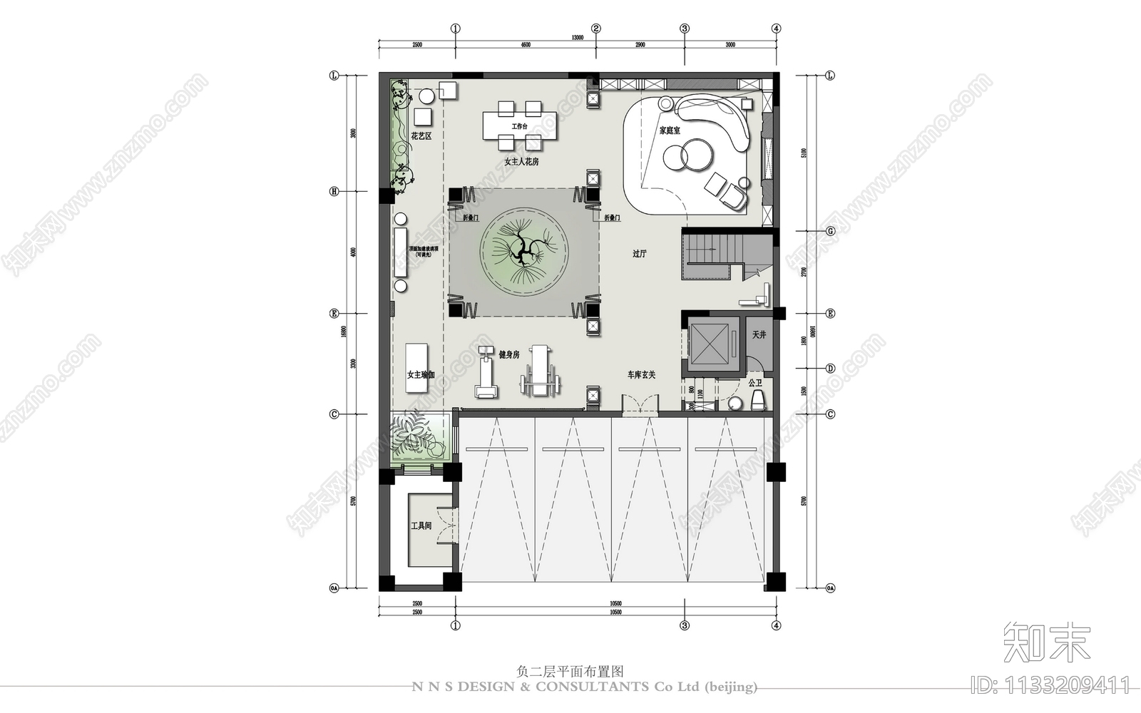 五层别墅施工图下载【ID:1133209411】