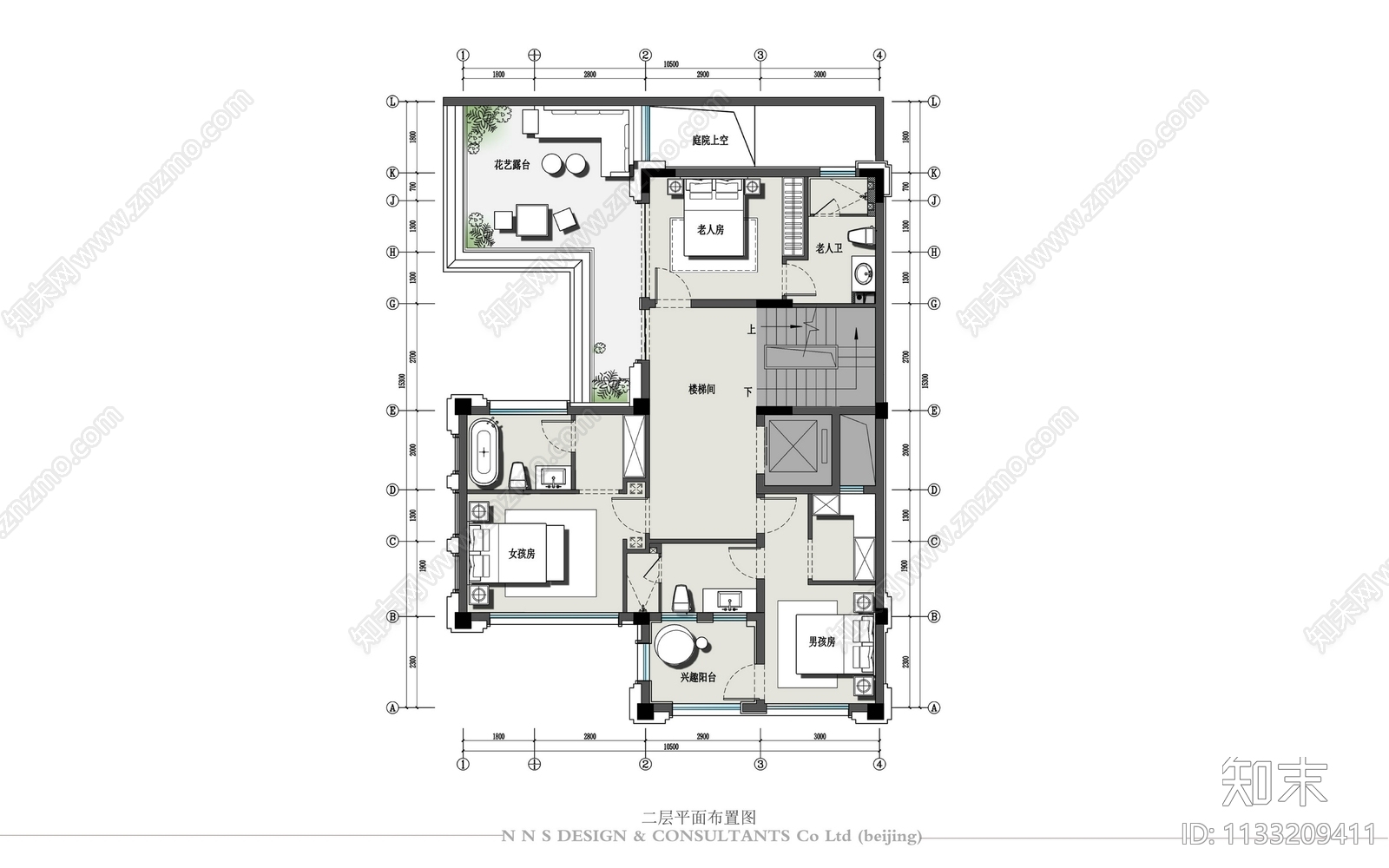 五层别墅施工图下载【ID:1133209411】