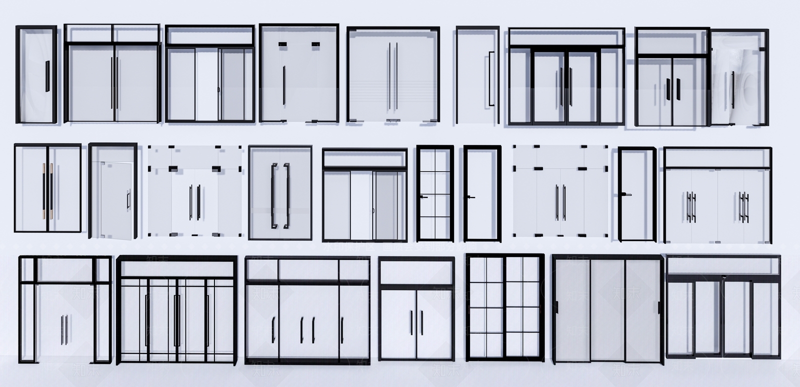 双开门SU模型精品下载_SketchUp模型_知末网