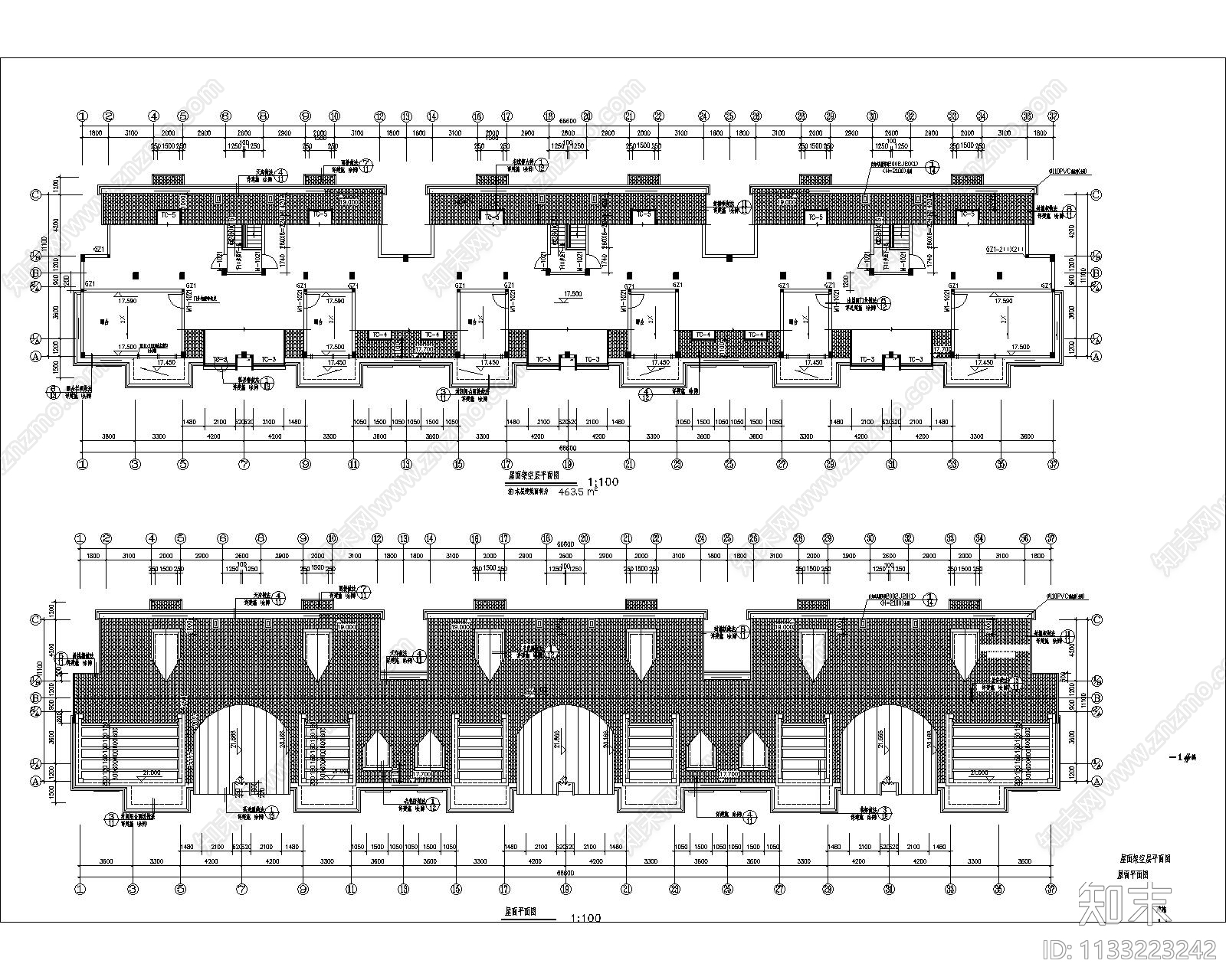 多层住宅建筑cad施工图下载【ID:1133223242】