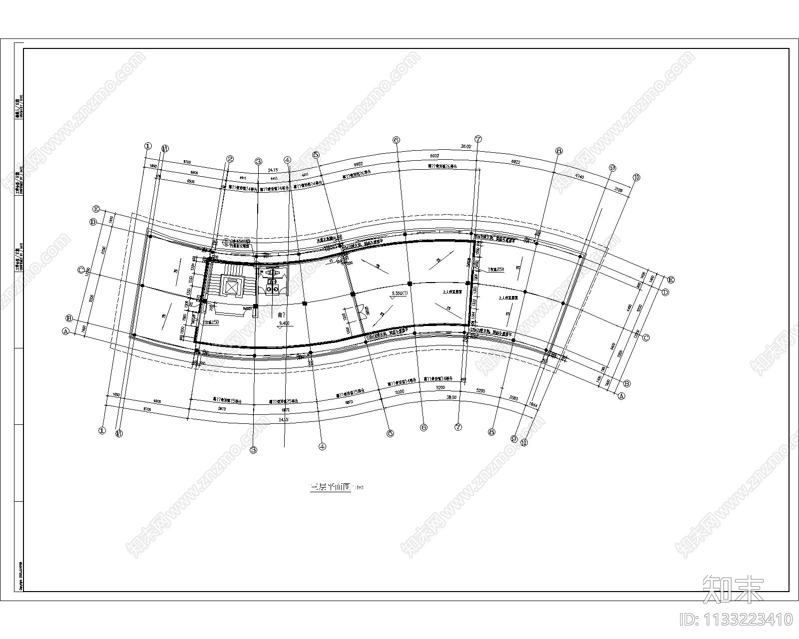 会所建筑cad施工图下载【ID:1133223410】