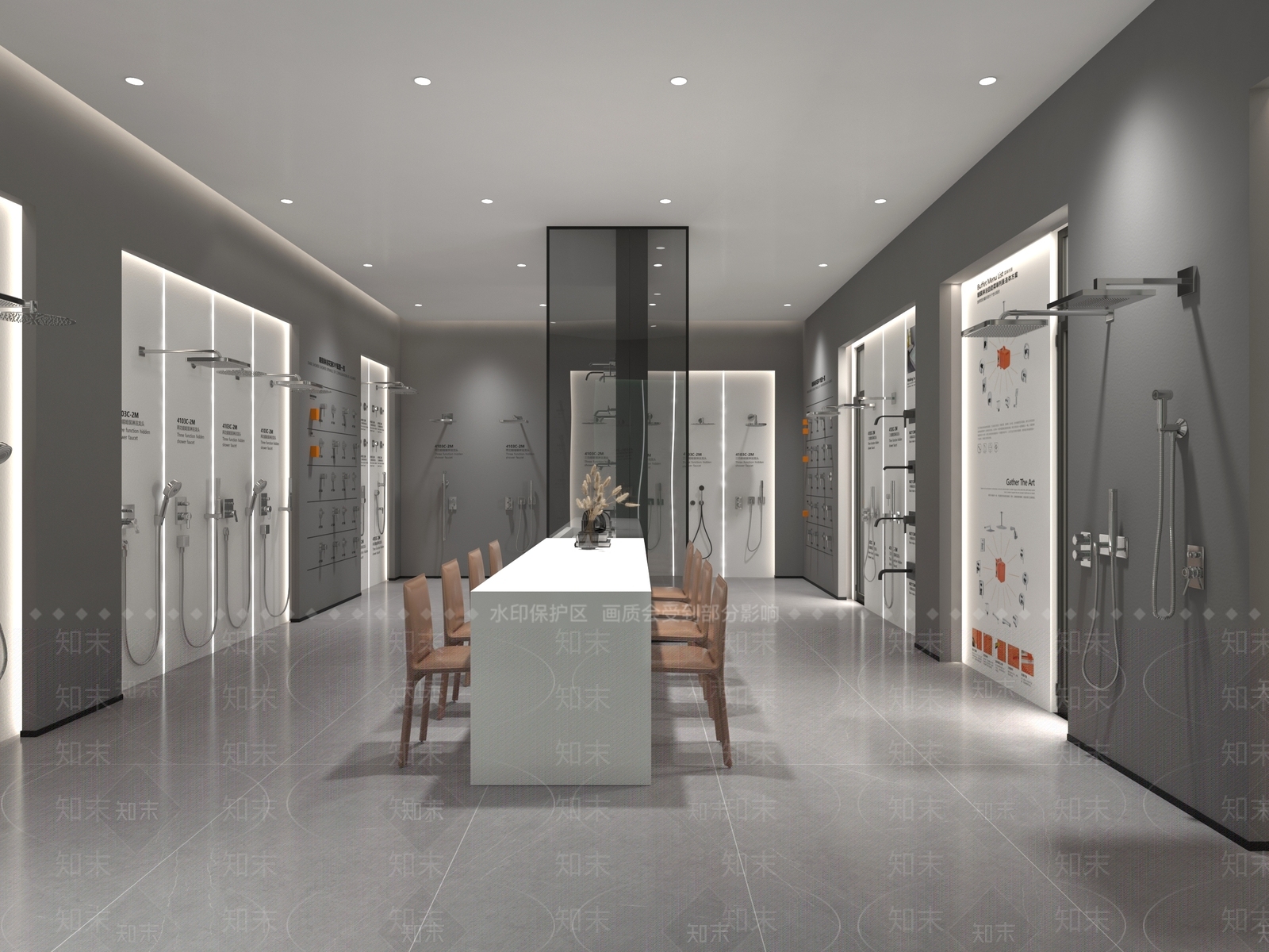 现代卫浴展厅3D模型下载【ID:1133233495】