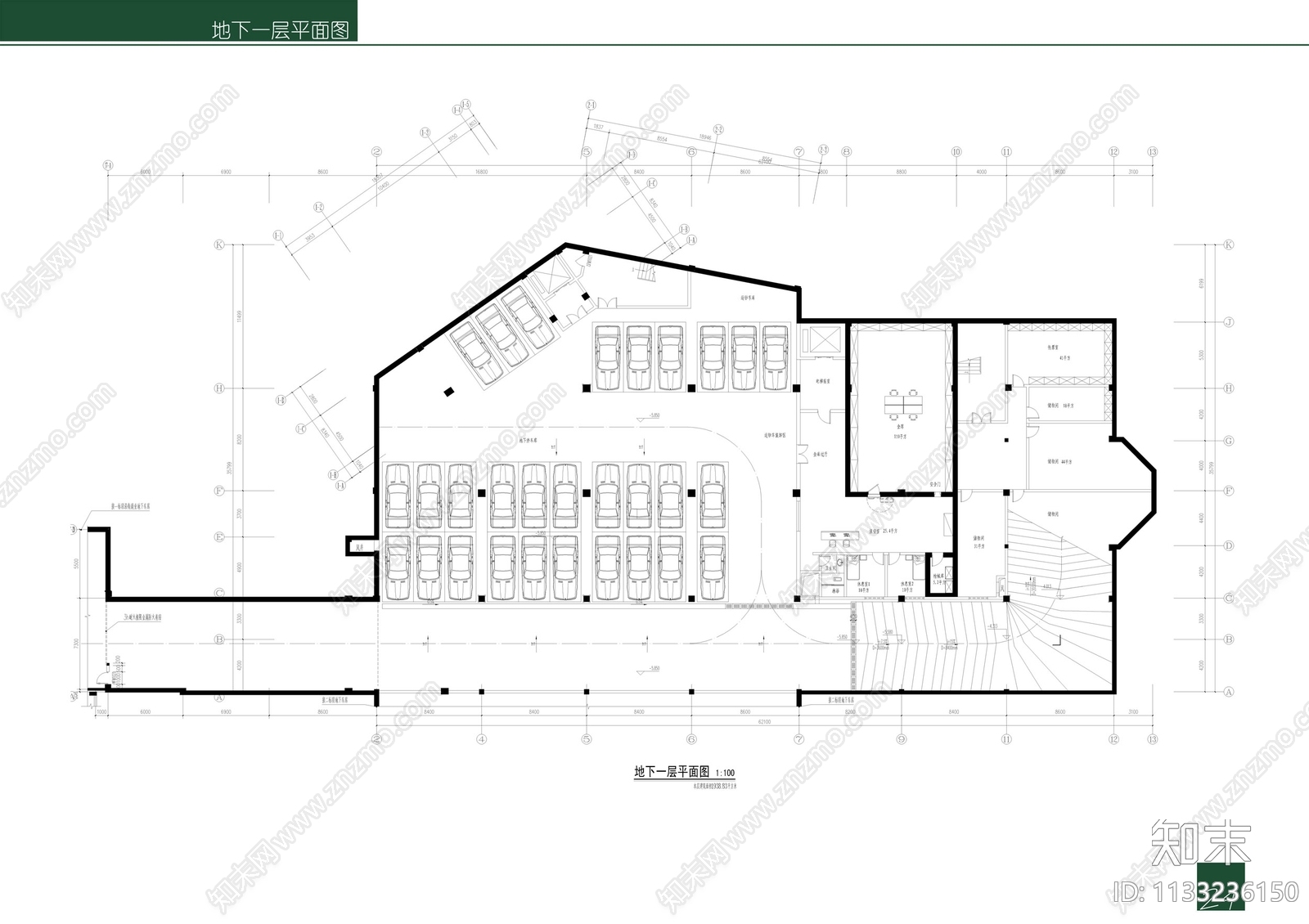 农村信用社银行营业厅办公cad施工图下载【ID:1133236150】