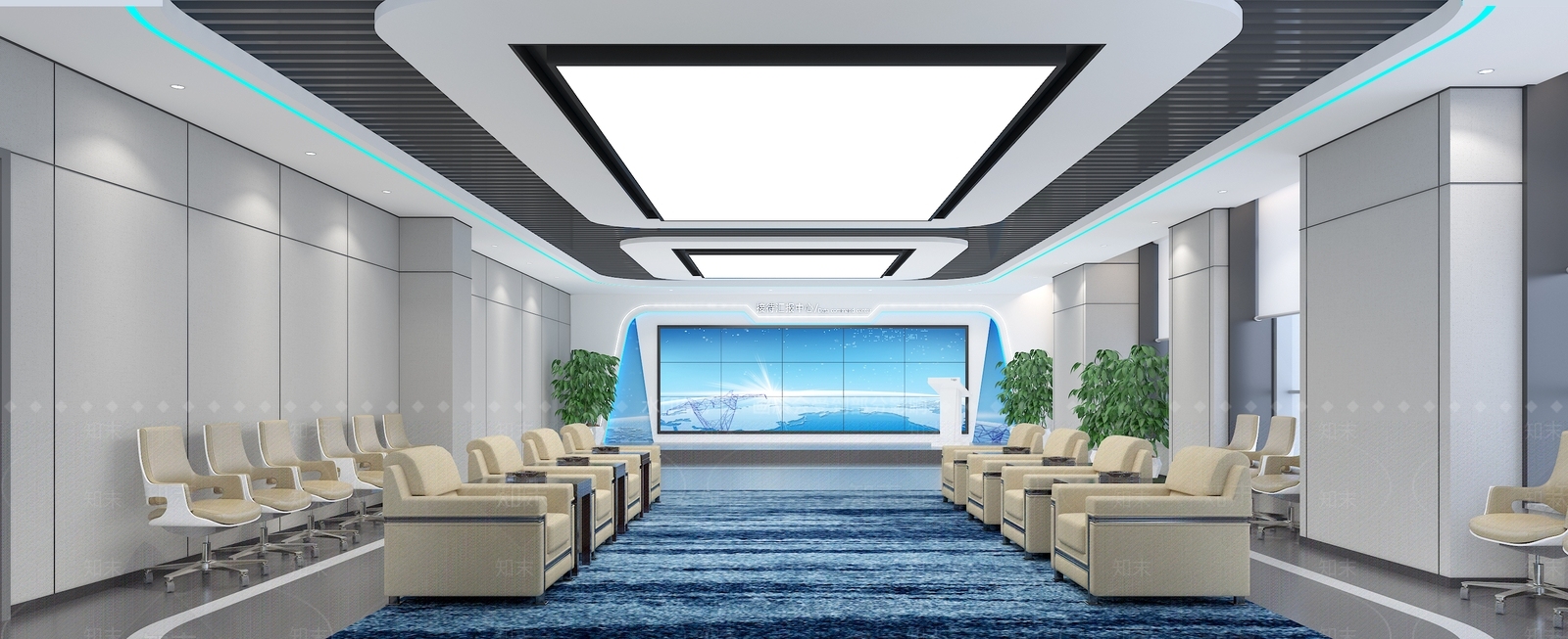 现代会客厅3D模型下载【ID:1133407167】